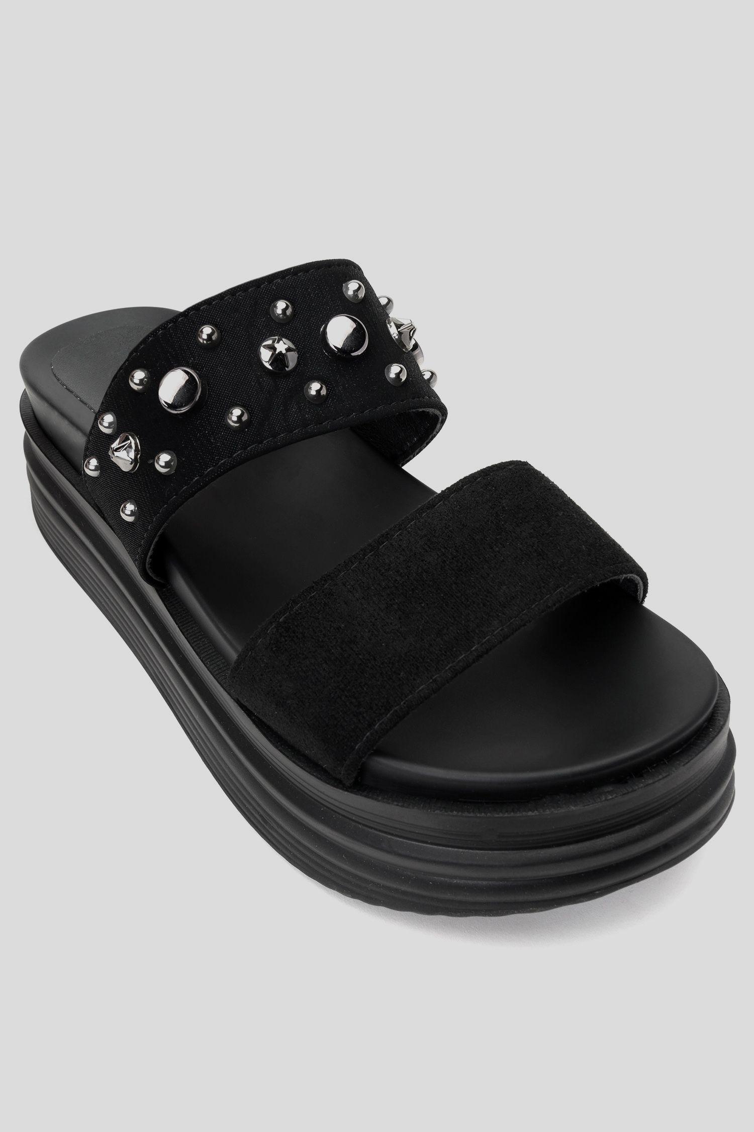 Sandalia Mujer Negro Aylen Chancleta-2