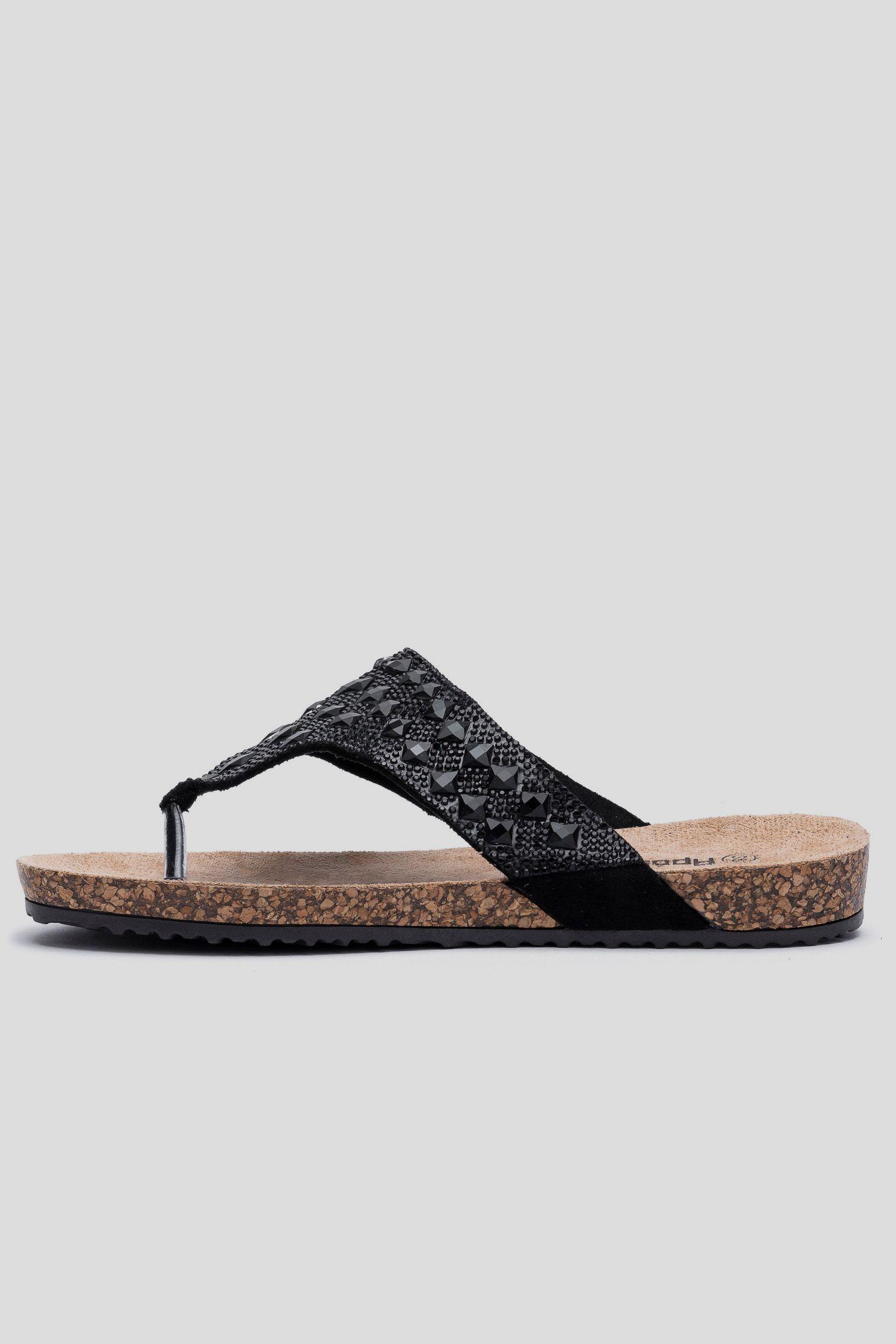 Sandalia Mujer Negro Vico Apóstol-1