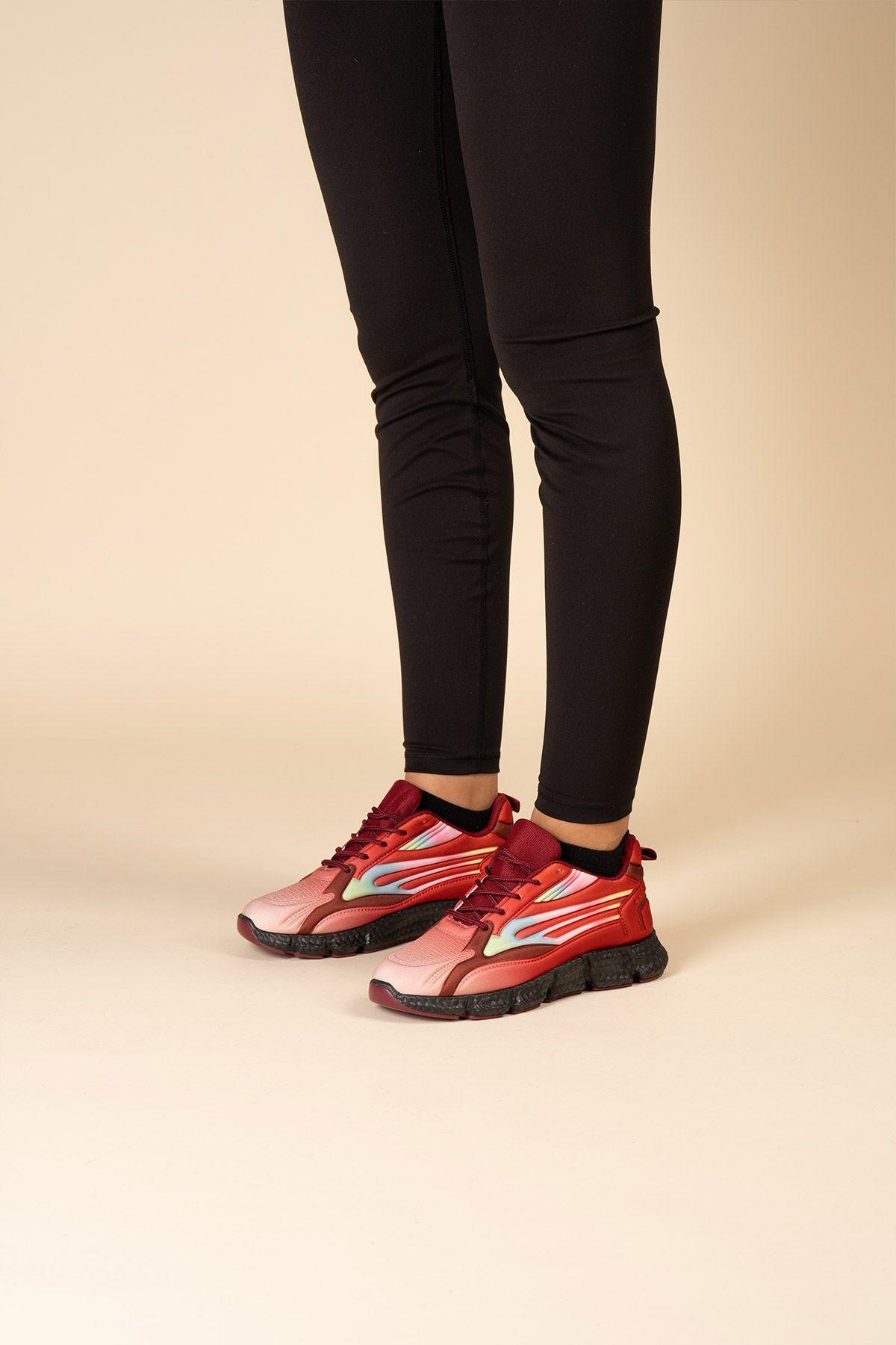 Zapatilla Deportiva Mujer Rojo Luz Chinitown-1