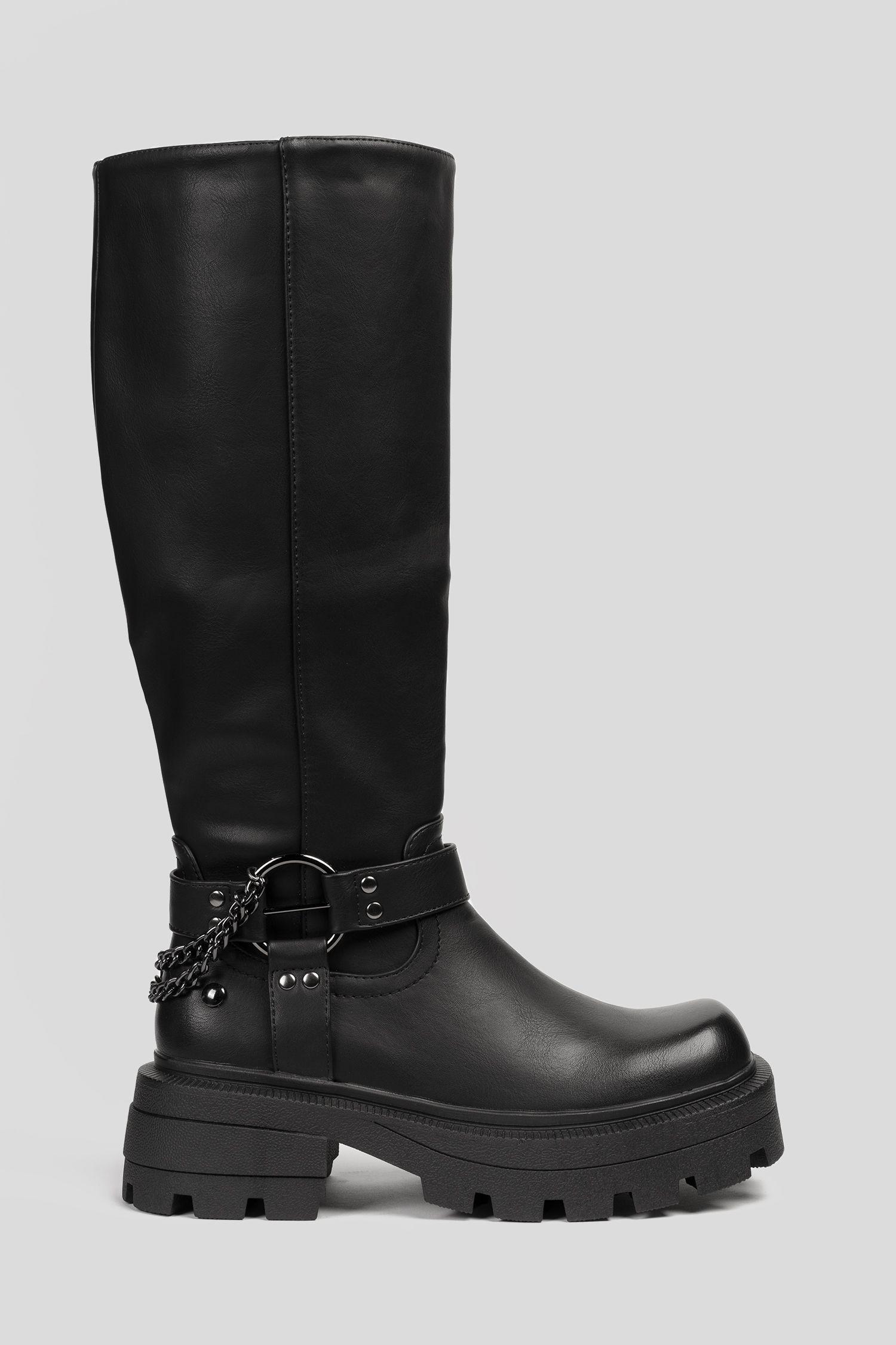 Bota Mujer Negro Cameron Apóstol-0