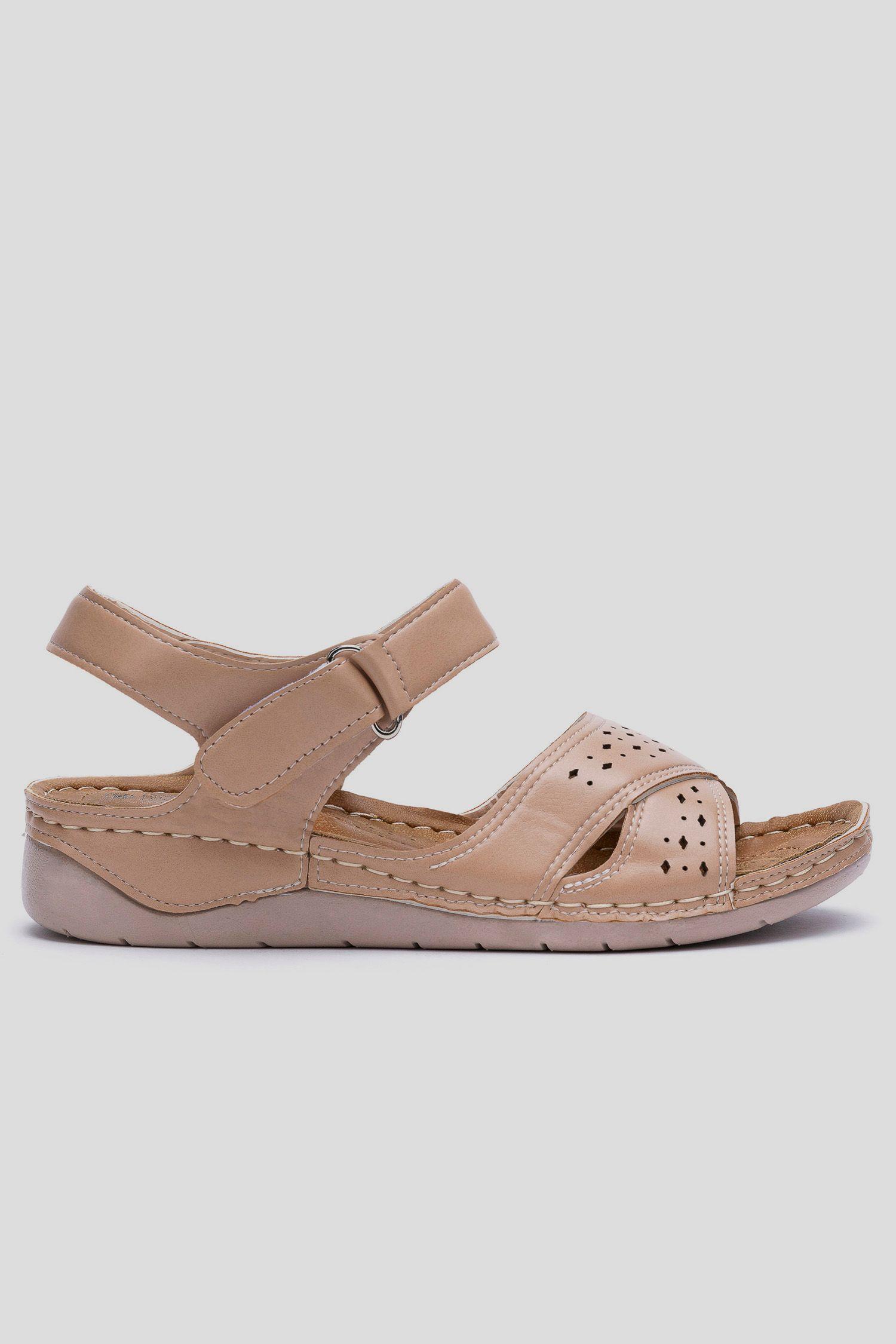 Sandalia Mujer Beige Salma Apóstol-0