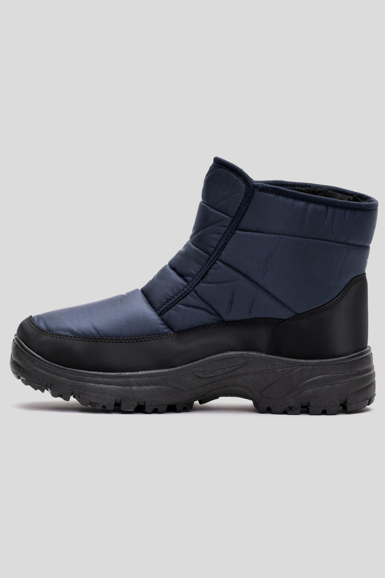 Bota Hombre Azul Marino Invernal Chancleta-1