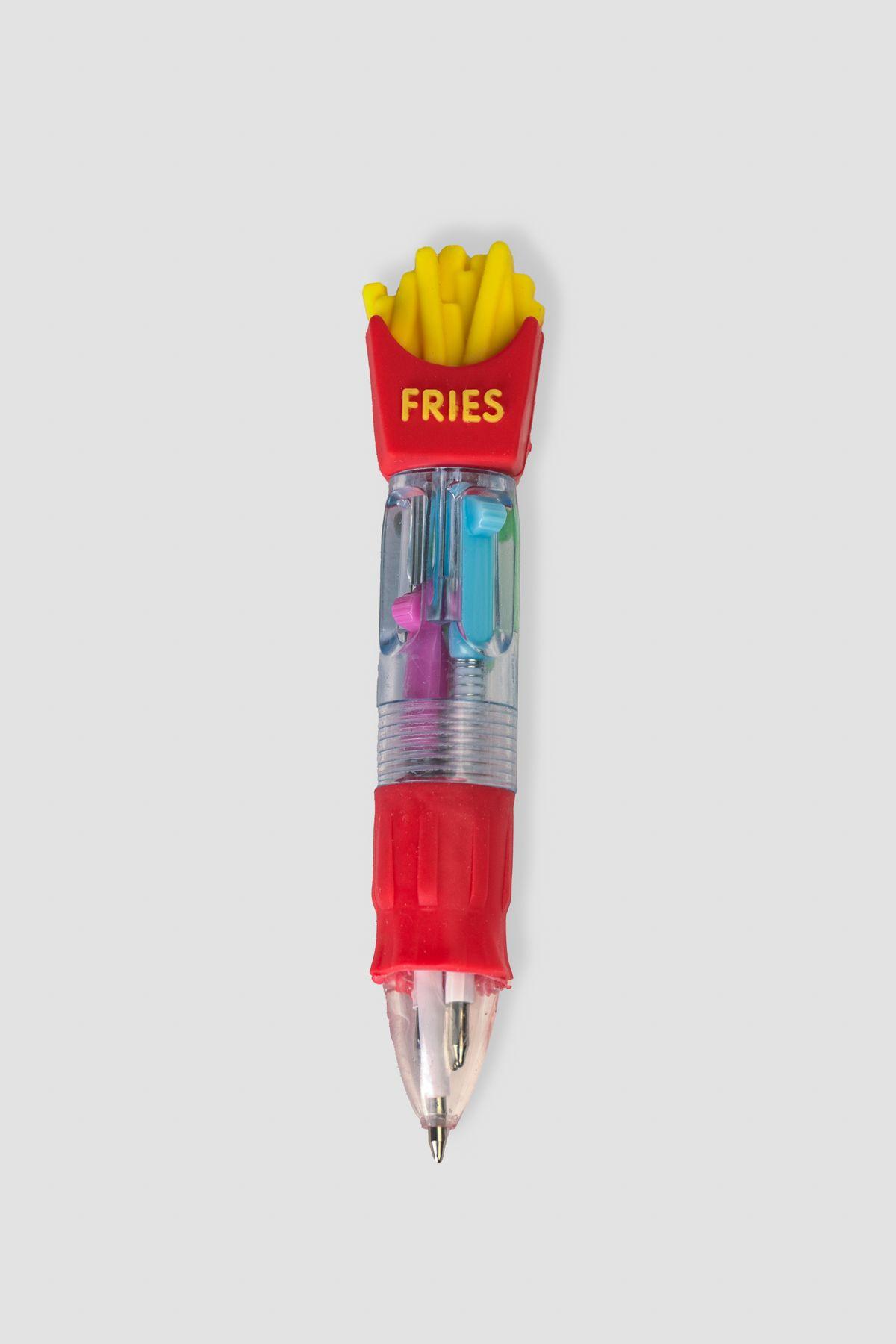 Lápiz Diseño Papas Fritas Cuatro Colores 10cm Chinitown-0