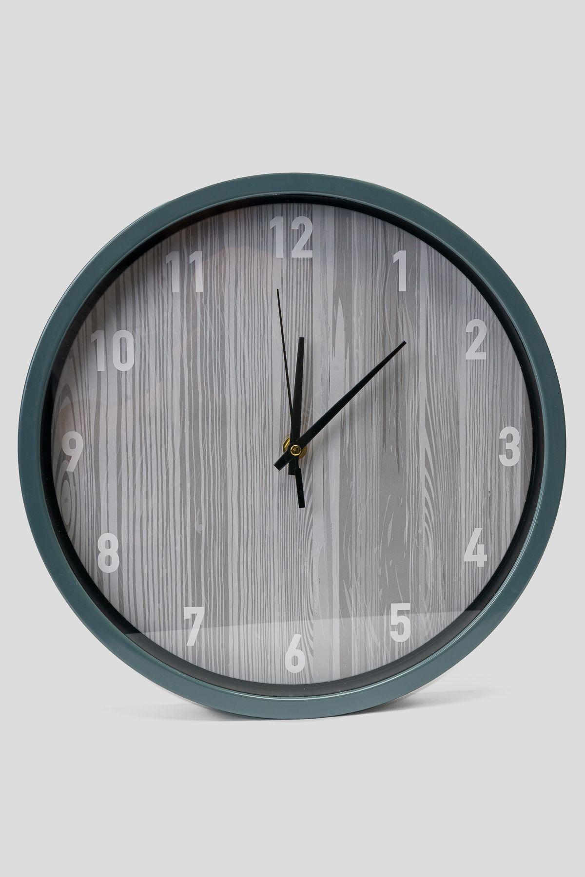 Reloj de Pared Madera Retro Gris Blanco Chinitown-2
