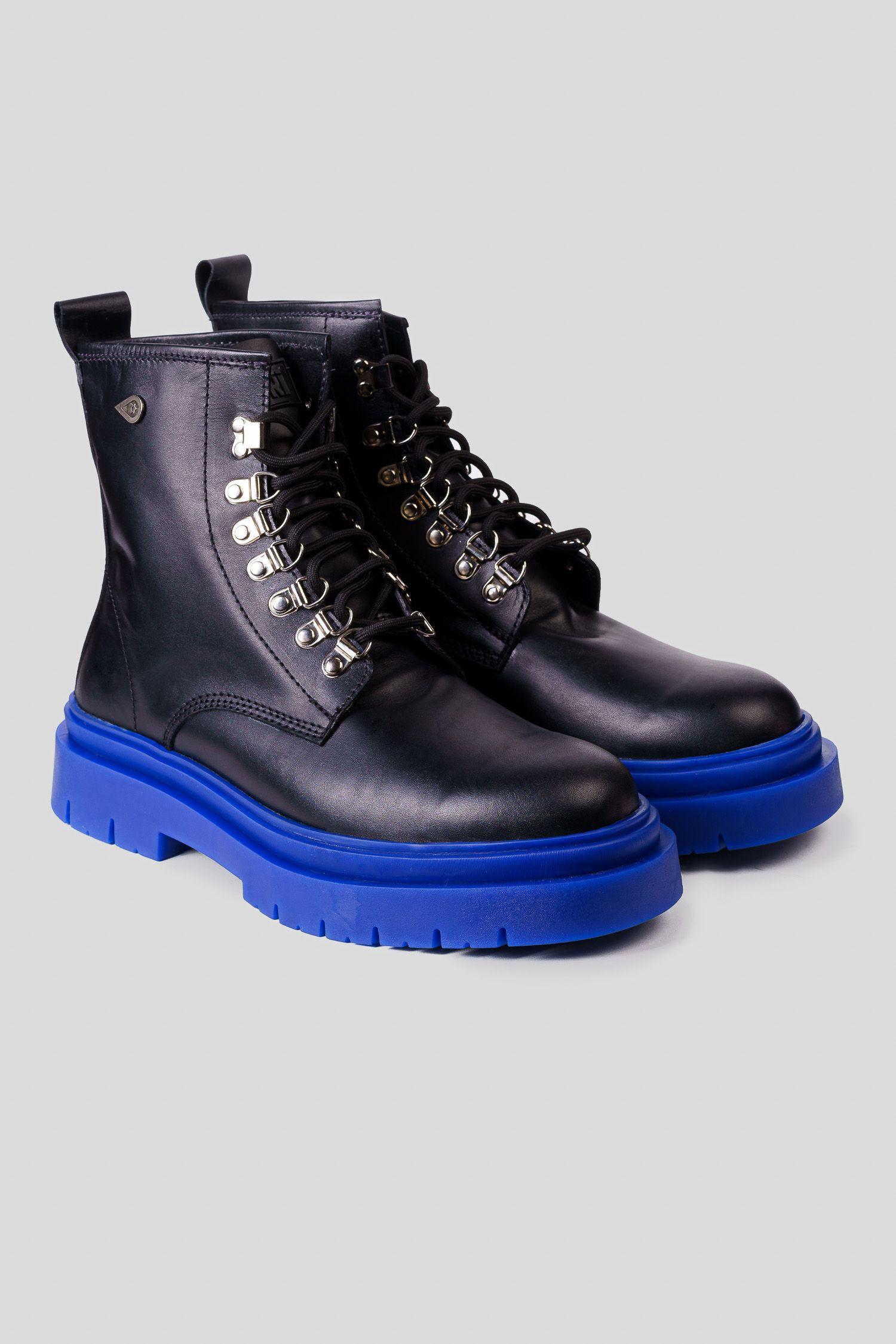 Bototo Cuero Astar Negro Suela Azul Landazuri-2