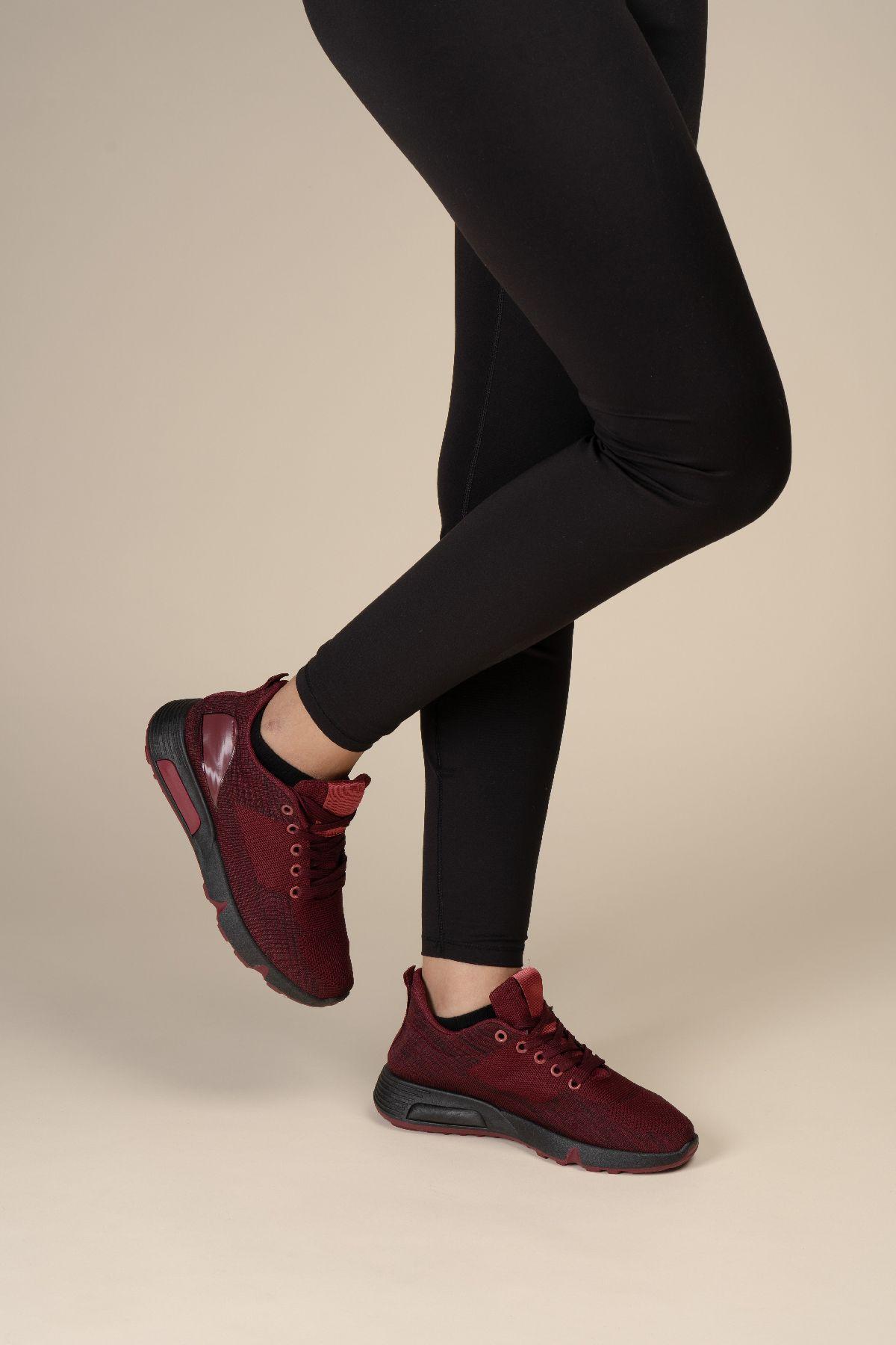 Zapatilla Deportiva Mujer Miriel Rojo Oscuro Chinitown-1