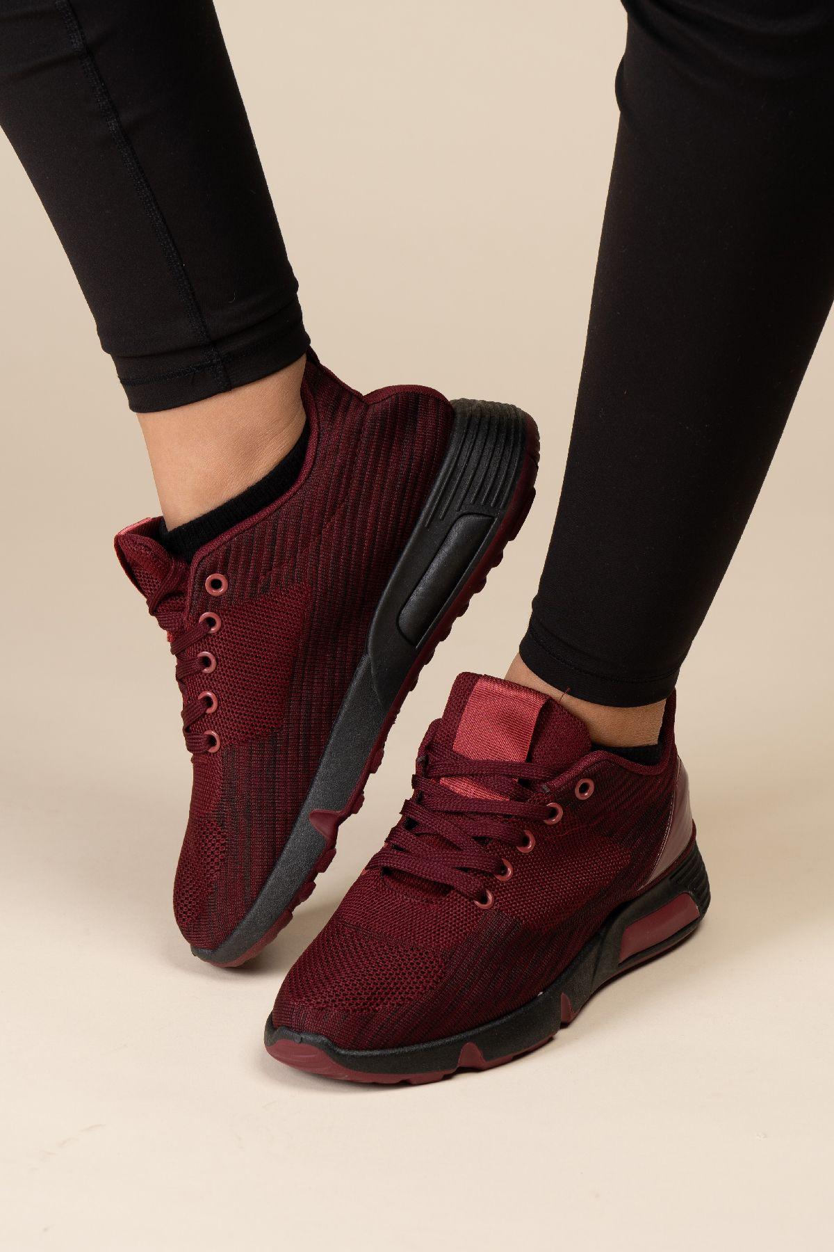 Zapatilla Deportiva Mujer Miriel Rojo Oscuro Chinitown-4