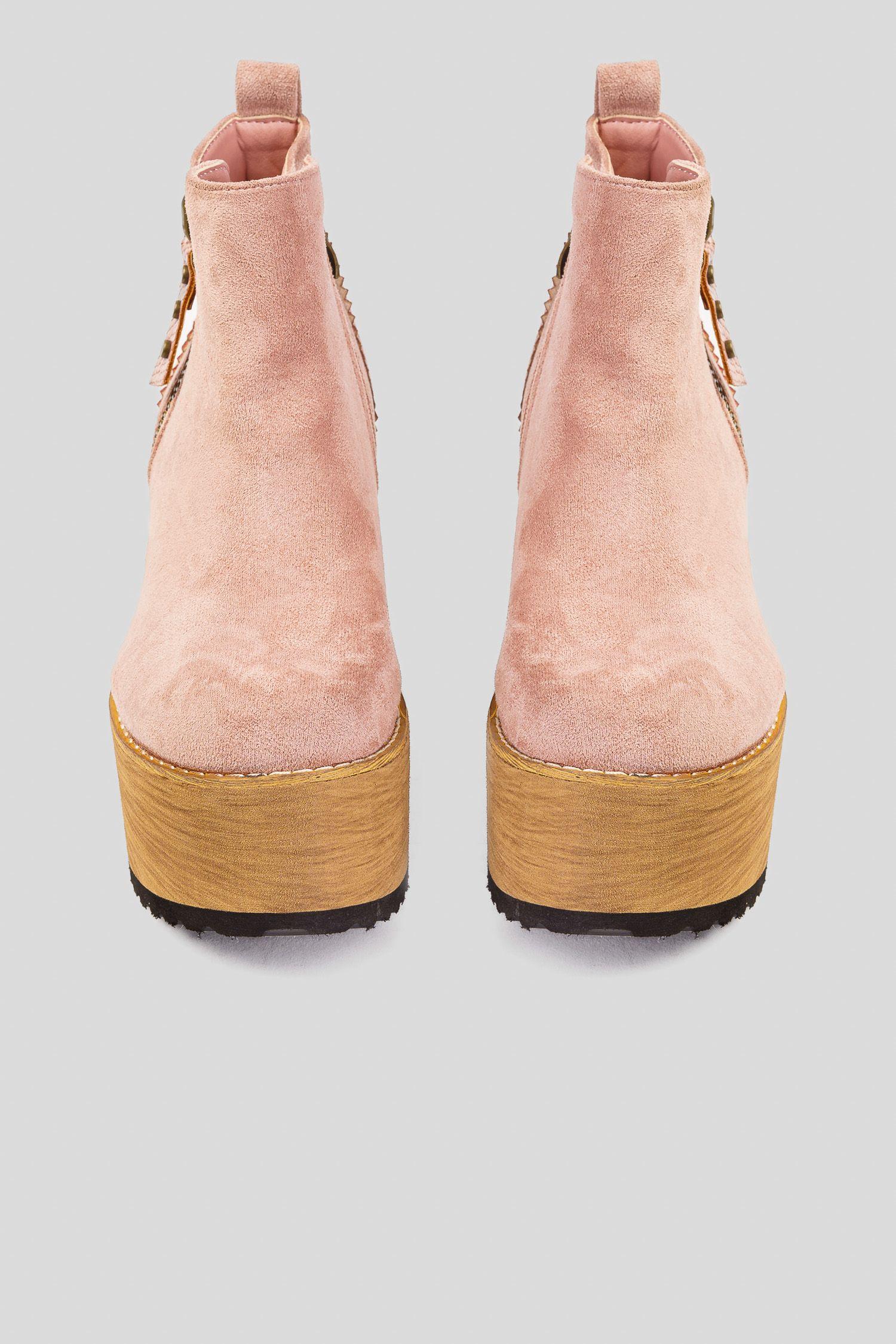 Botín Mujer Rosado Cadhla Chinitown-2