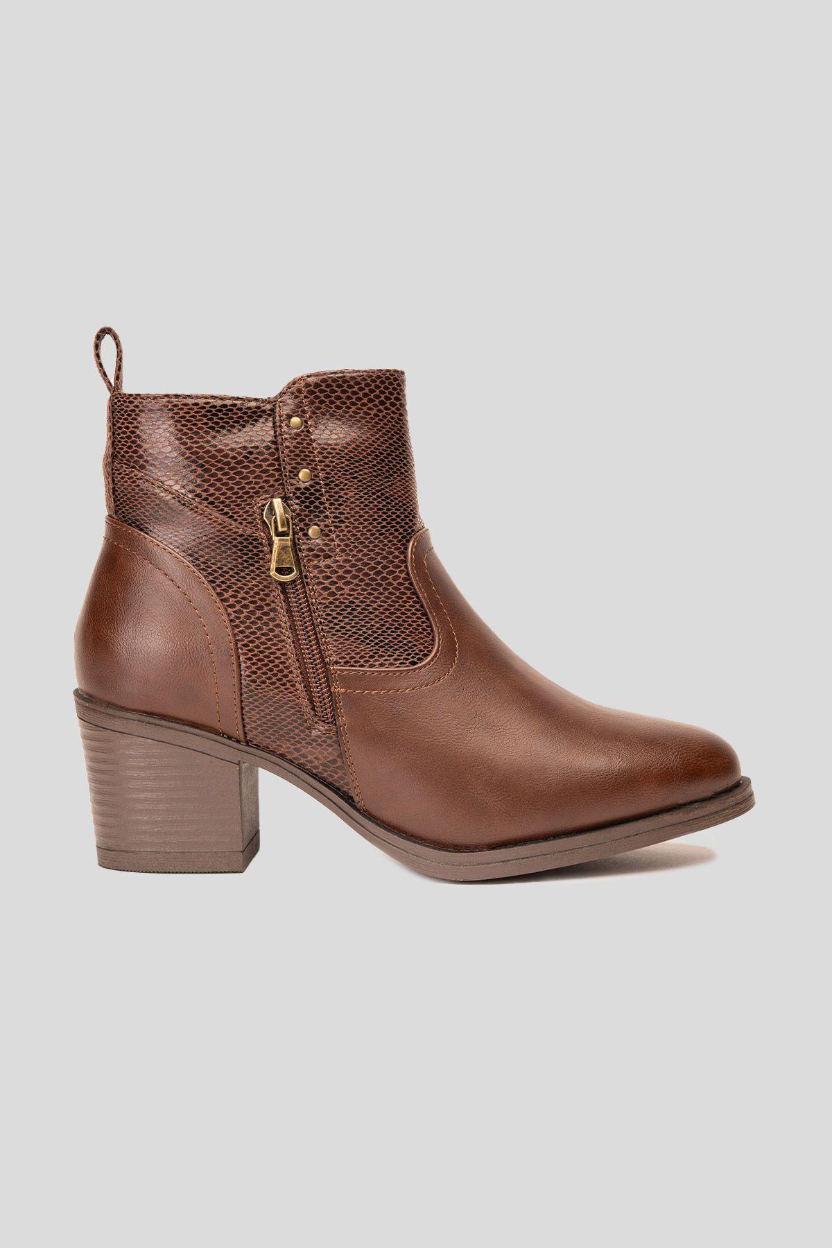 Botín Casual Mujer Camel Khosi Chinitown-0