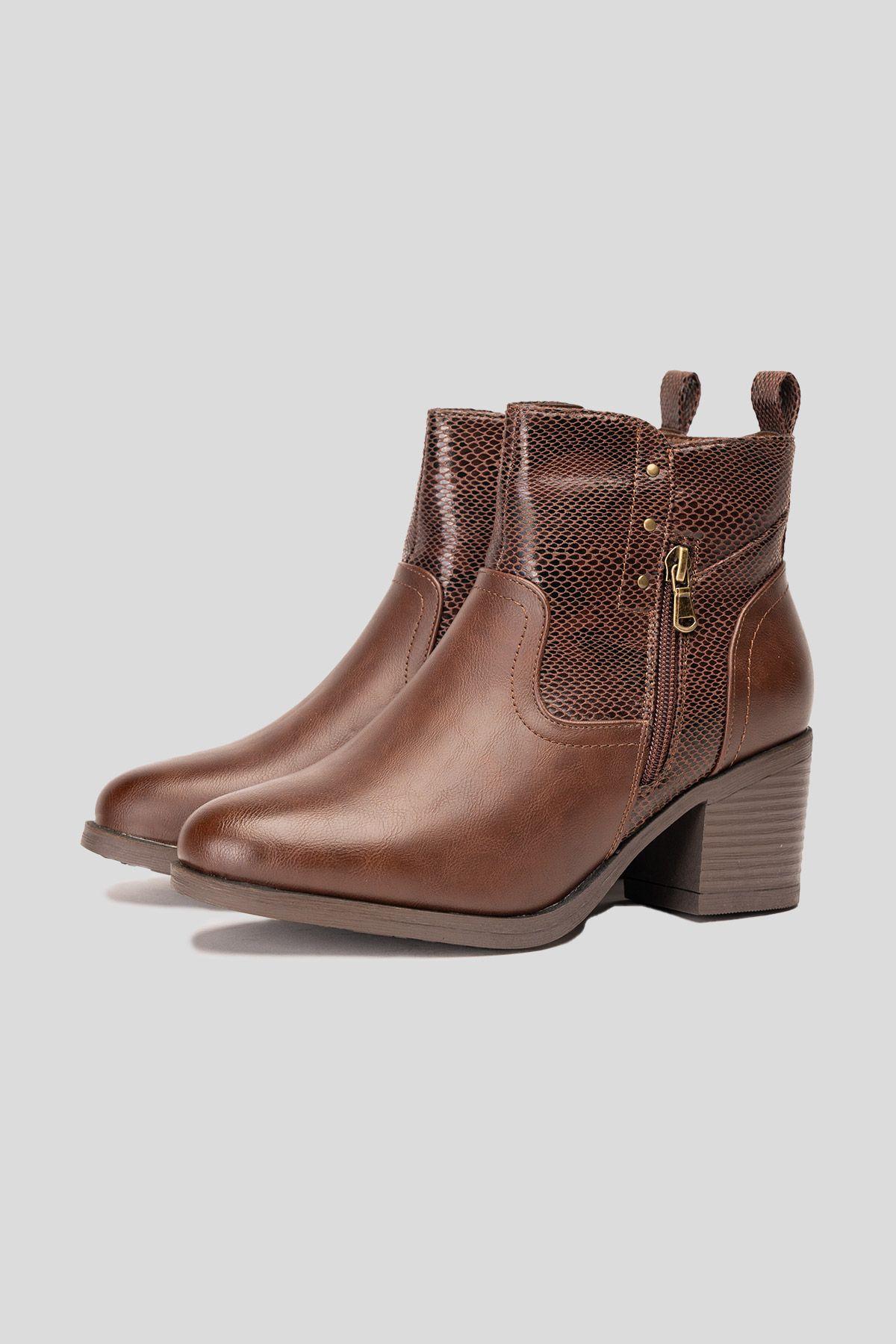 Botín Casual Mujer Camel Khosi Chinitown-2