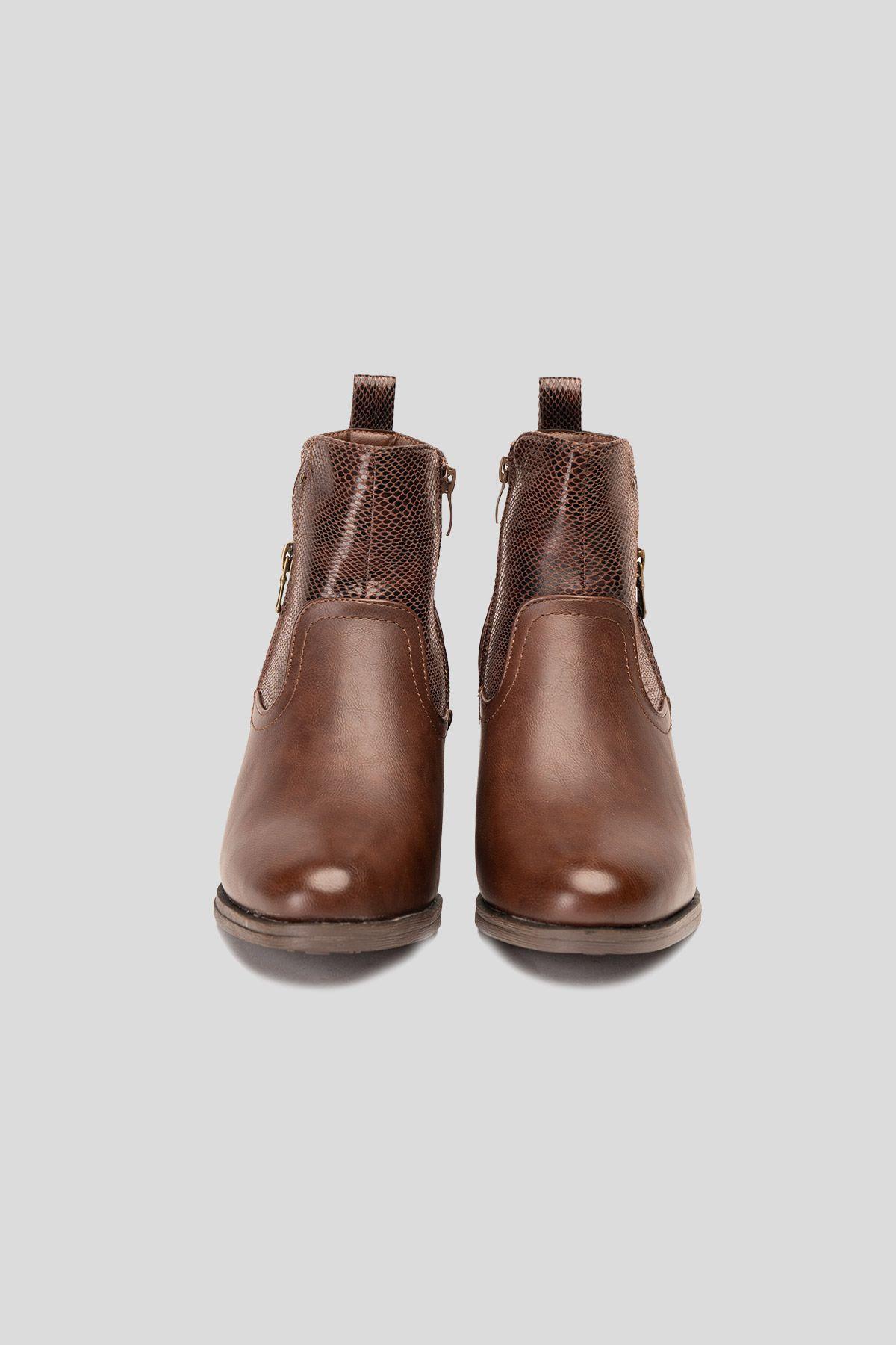 Botín Casual Mujer Camel Khosi Chinitown-3