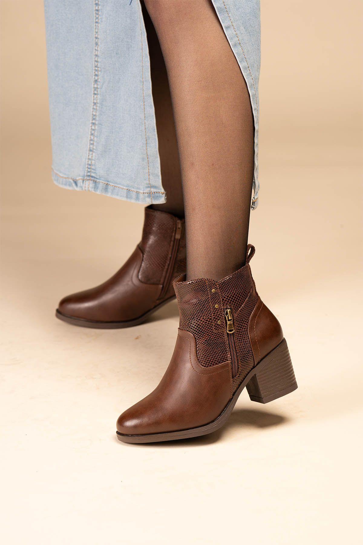 Botín Casual Mujer Camel Khosi Chinitown-4