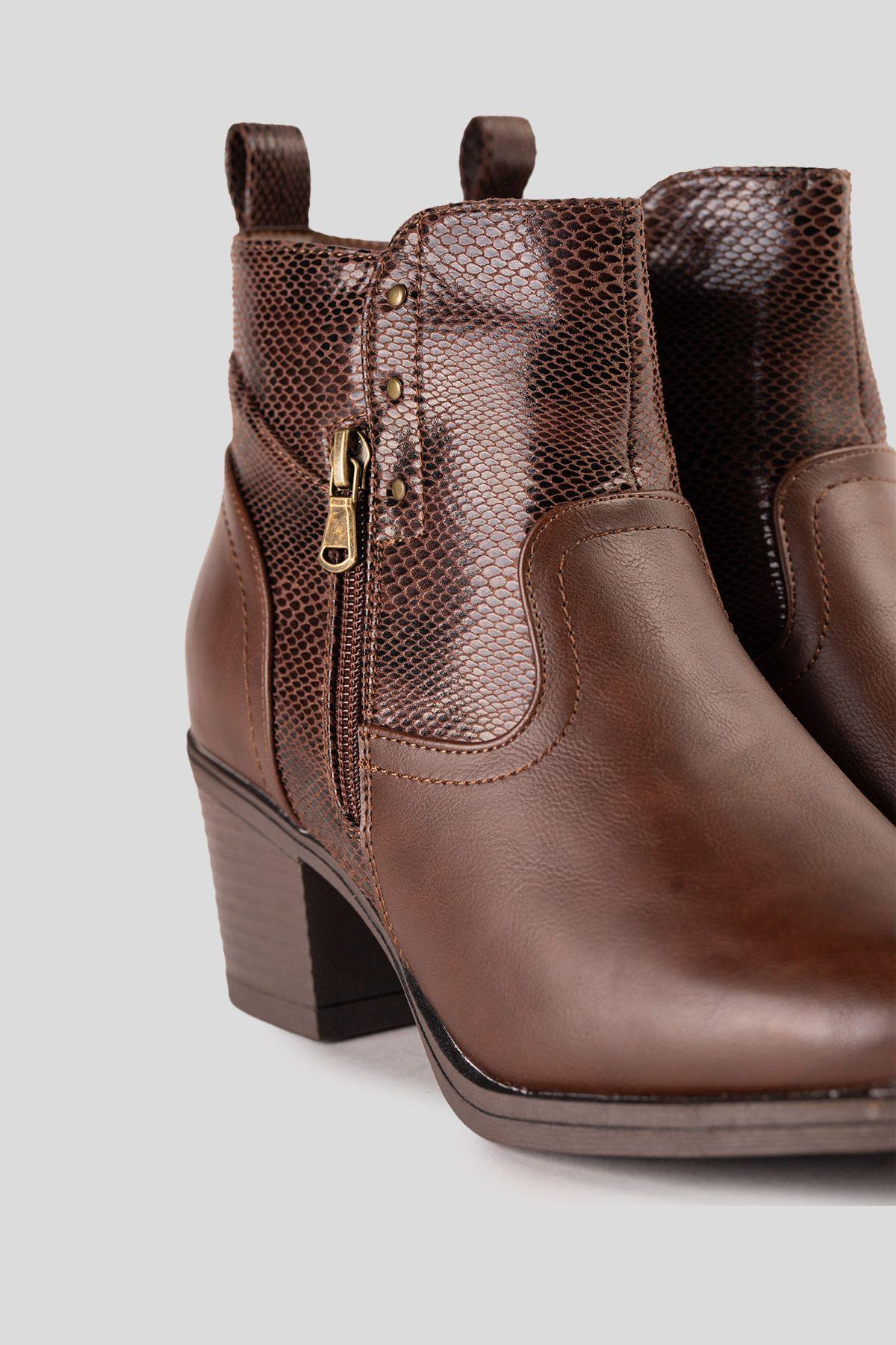 Botín Casual Mujer Camel Khosi Chinitown-5