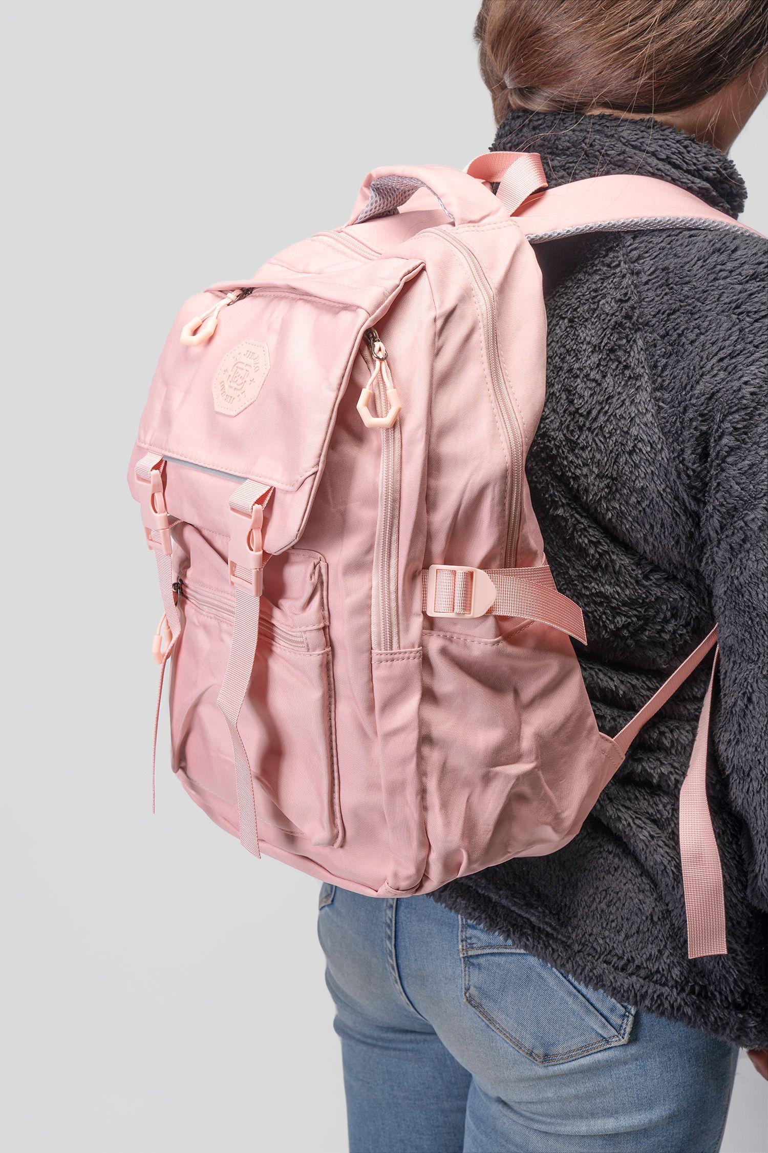 Mochila Universitaria Rosa Chinitown-3