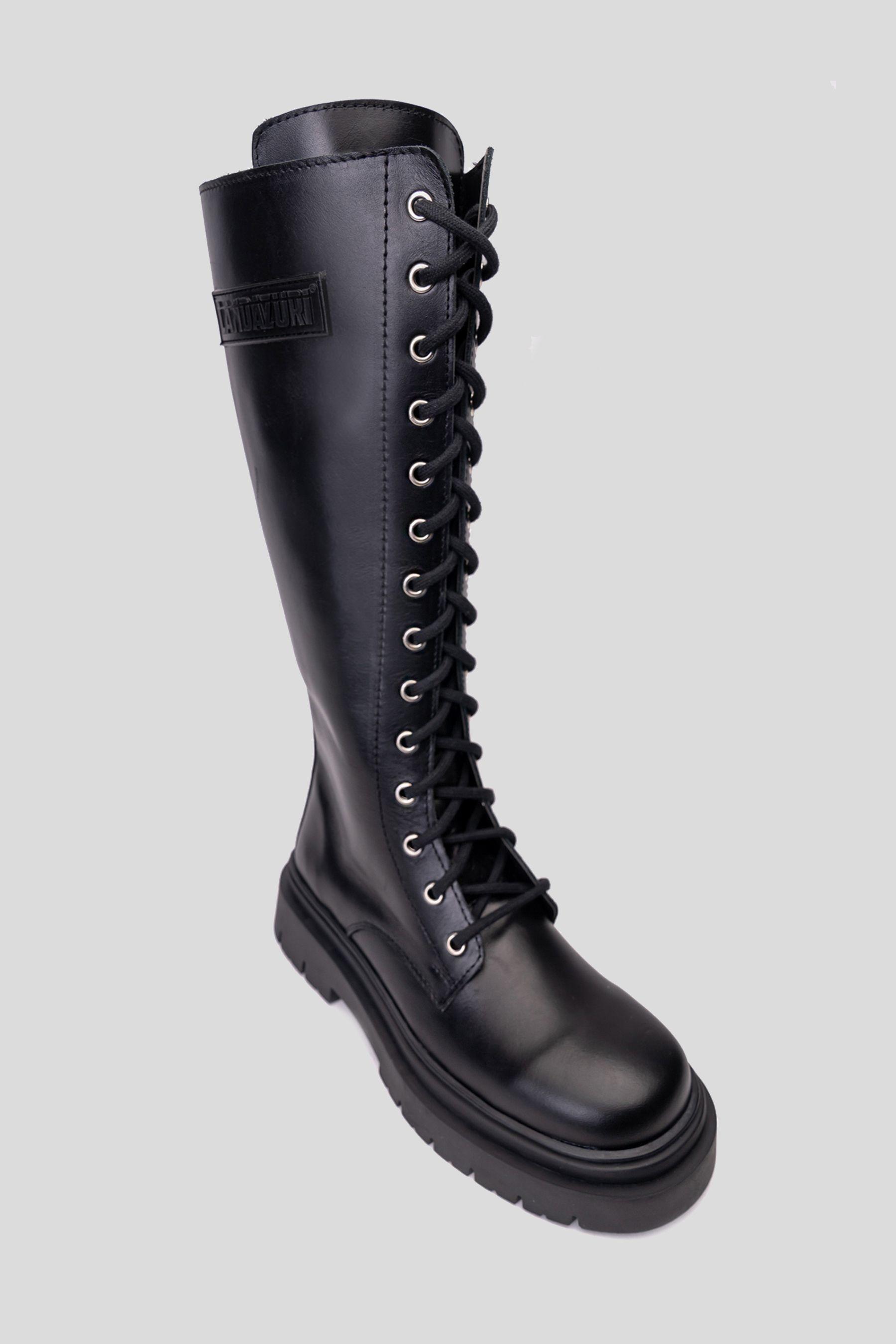 Bota Cuero Daryl Negra Landazuri-2