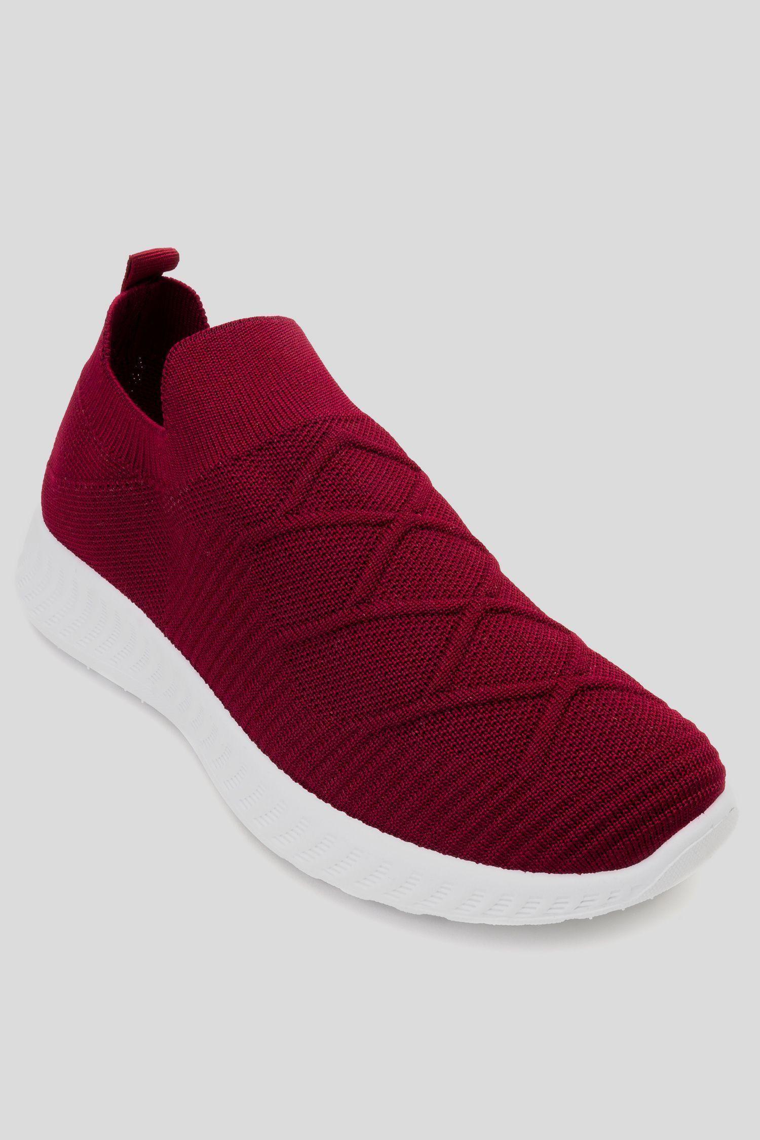 Zapatilla Mujer Burdeo Kara Chancleta-2