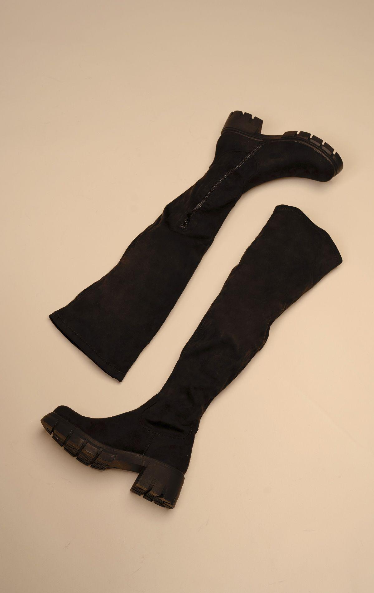 Bota Larga Mujer Negro Darinka Chinitown-3