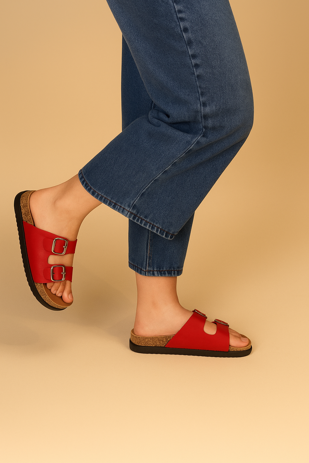 Sandalia Mujer Rojo Bridget Chinitown-3