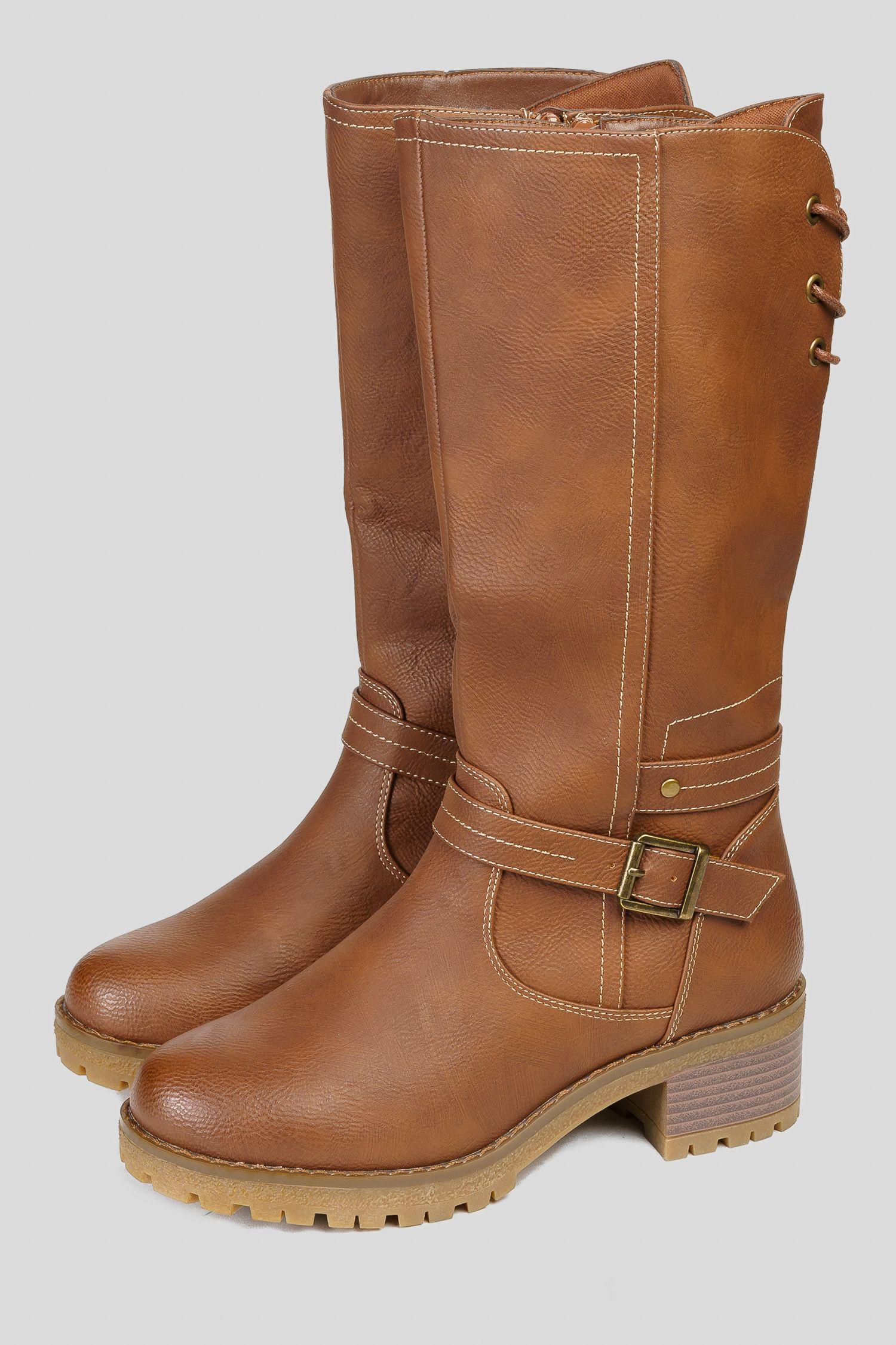 Bota Mujer Café Fausta Thunder Blue-2