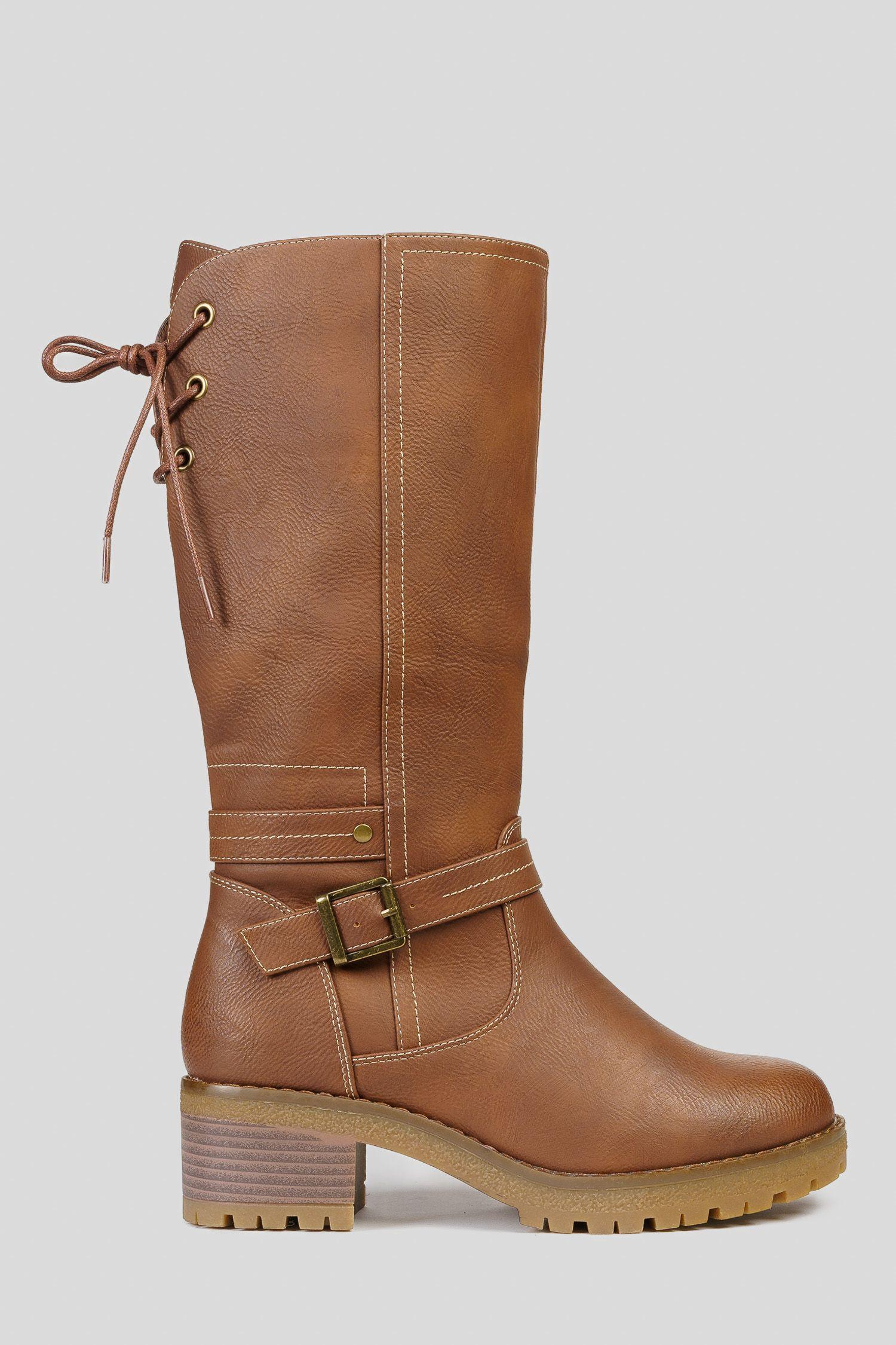 Bota Mujer Café Fausta Thunder Blue-0