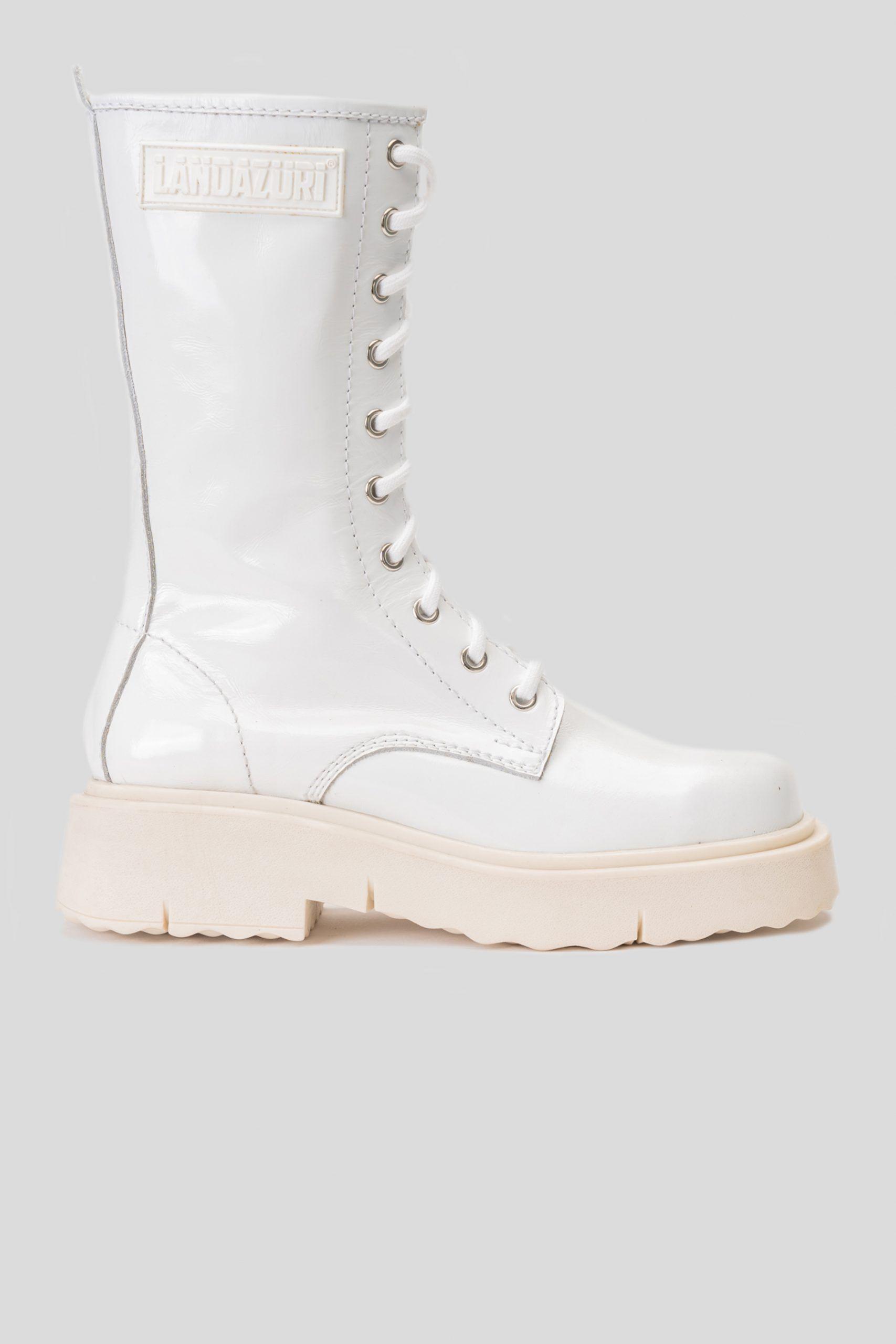 Bota Cuero Blade Blanca Landazuri-0