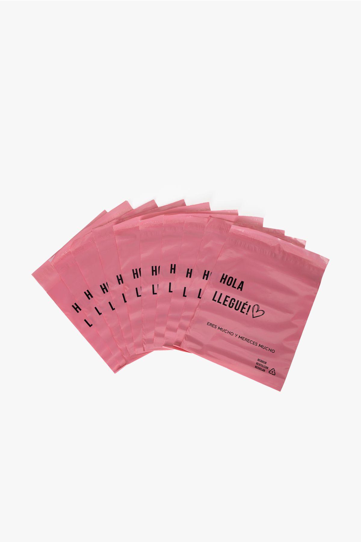 Pack 50 Bolsa de Envio Autoadhesiva 20x18 cm Rosada Chinitown-2