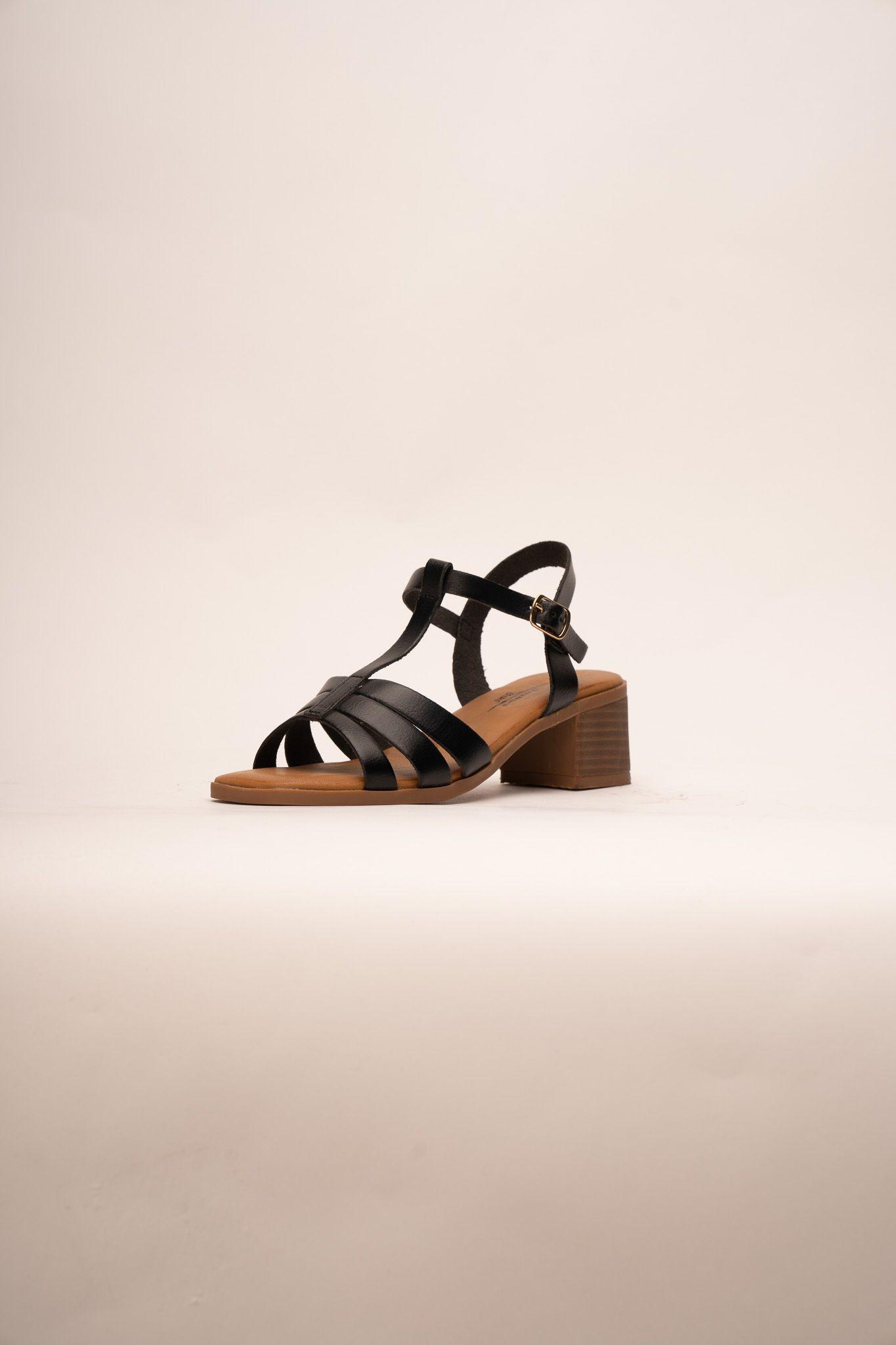 Sandalia Casual Mujer Negro Maya Chinitown-1