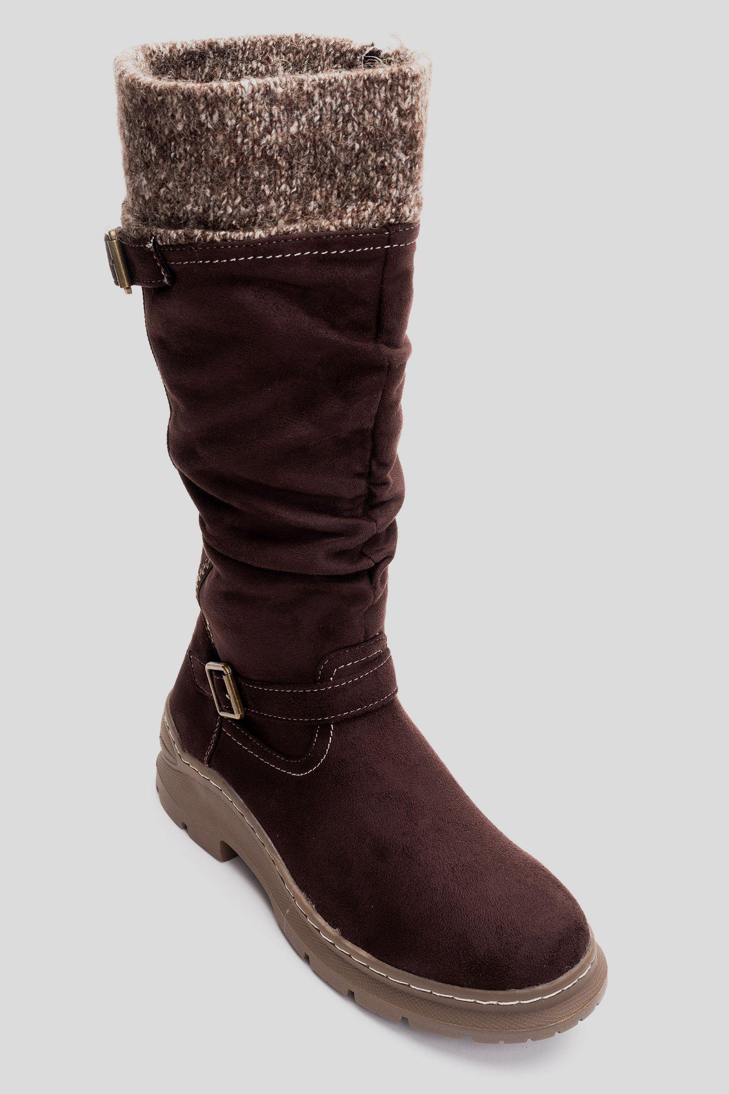 Bota Mujer Cafe Moro Kluna Chancleta-2
