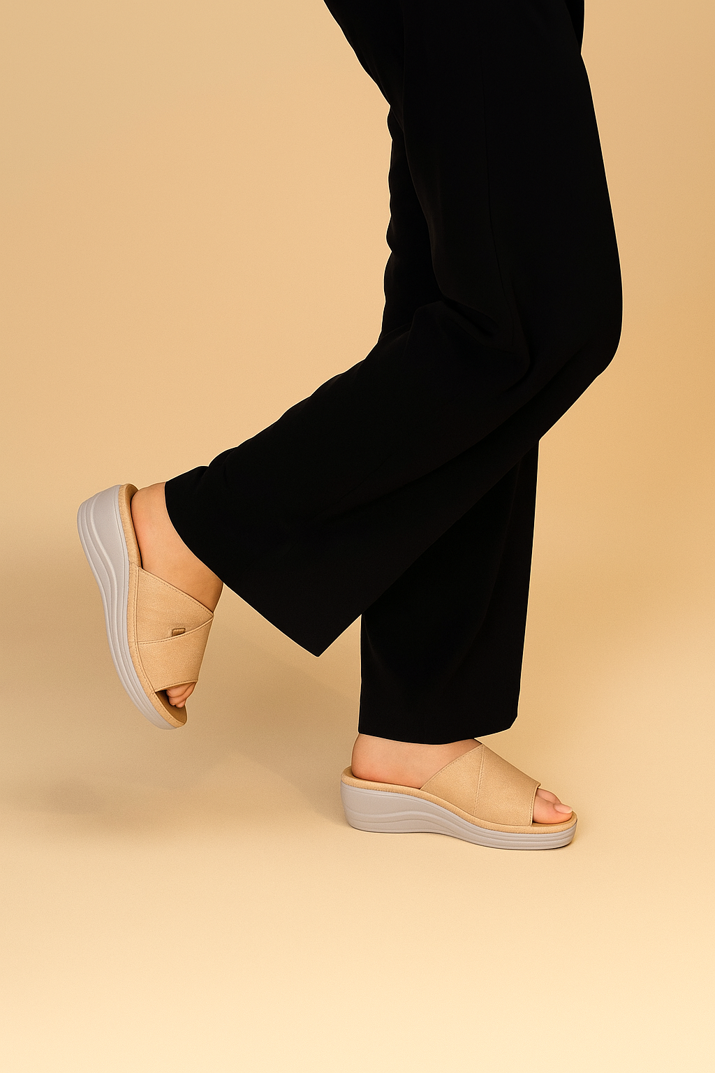 Sandalia Casual Mujer Beige Wix Chinitown-5