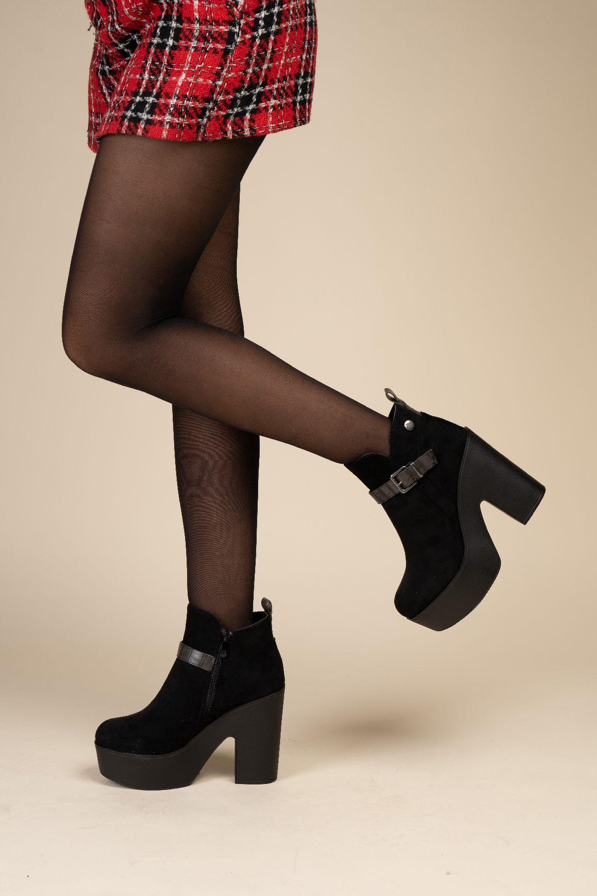 Botín Casual Mujer Negro Zidaina Chinitown-1