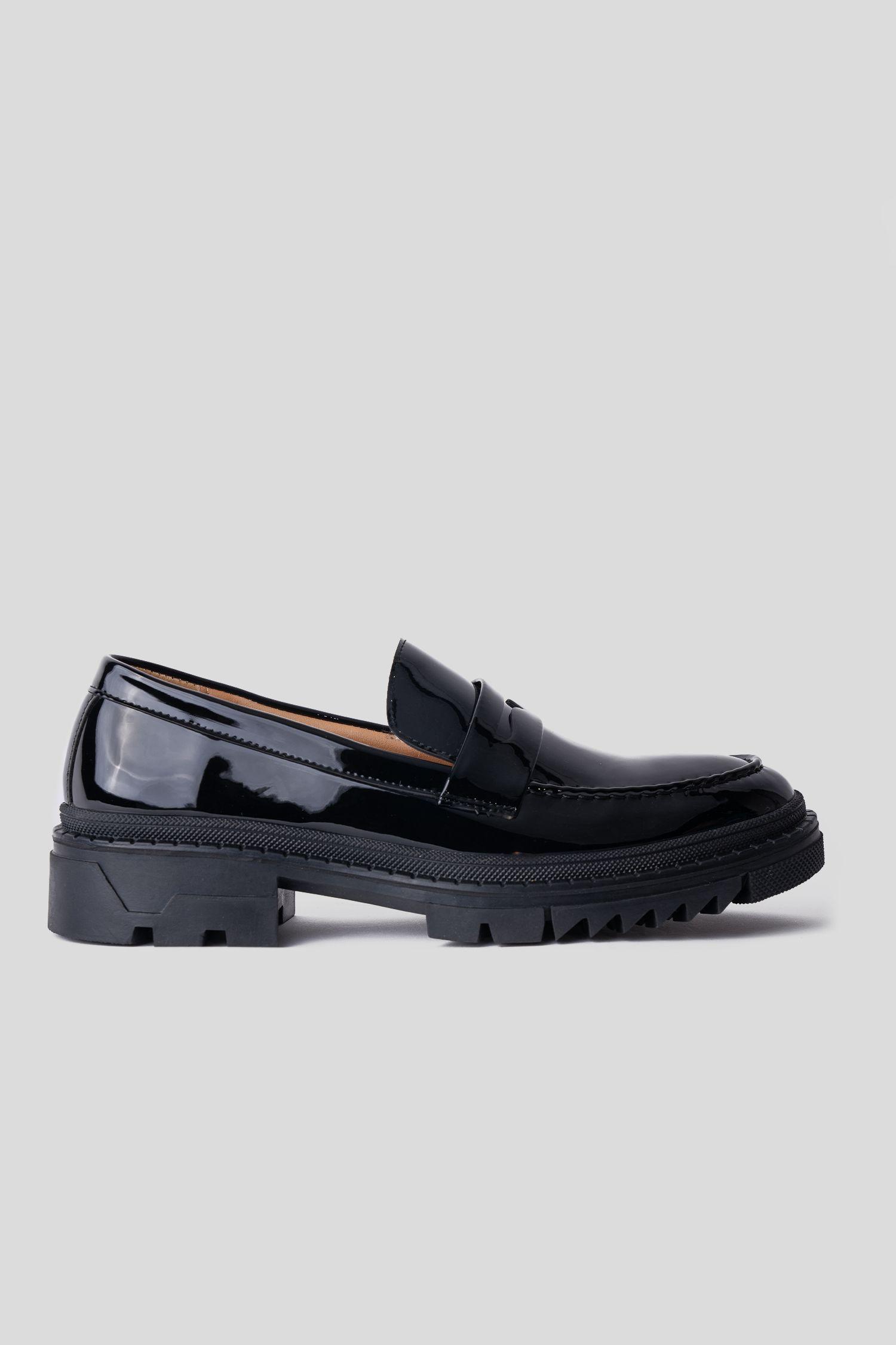 Mocasín Urbano Sebago Negro Charol Zameta-3