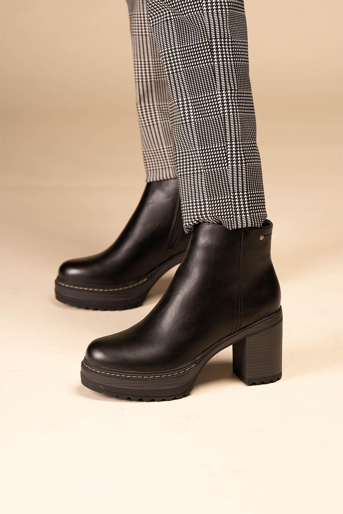 Botín Casual Mujer Negro Kani Chinitown-4