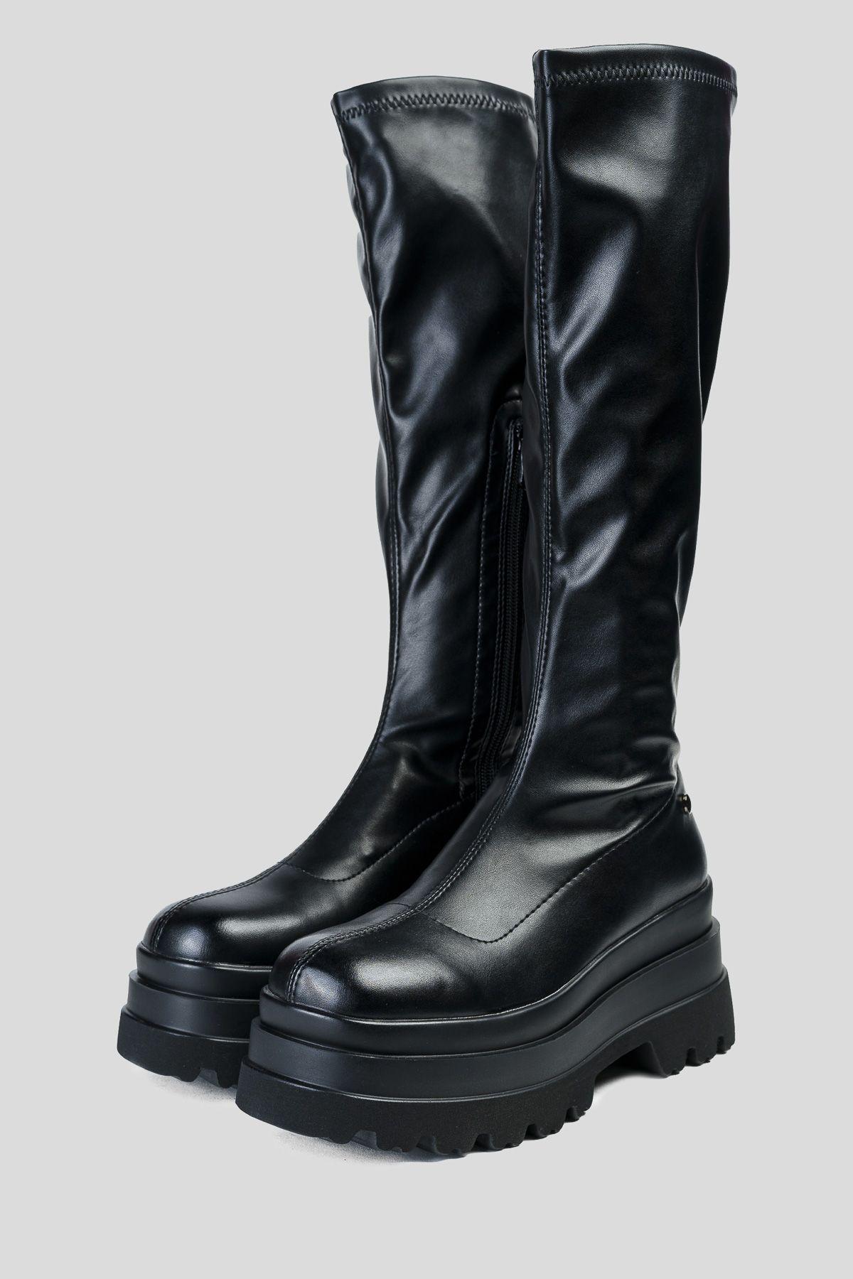 Bota Mujer Negro Mixy Heriel-2