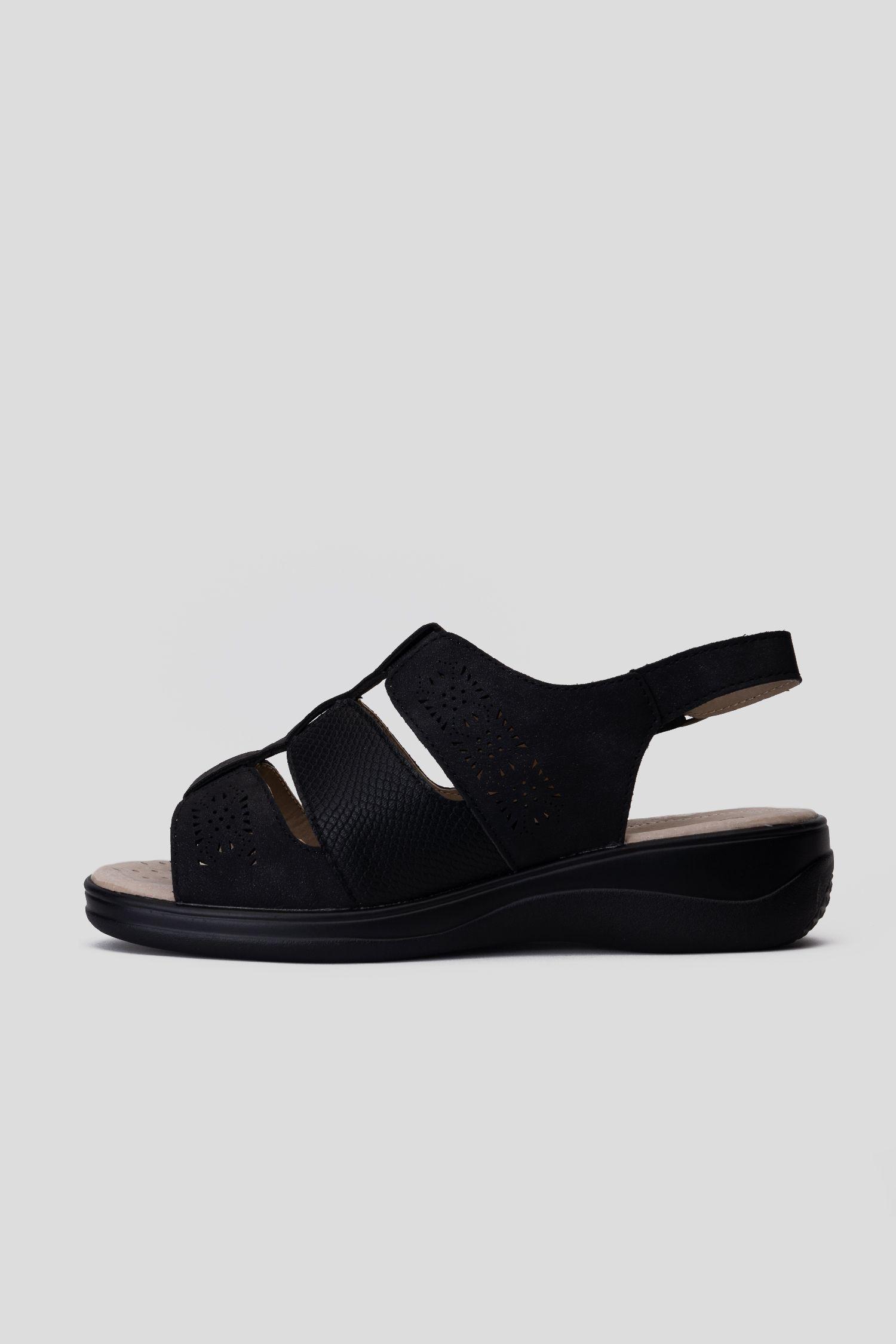 Sandalia Mujer Negro Kristel Chinitown-1