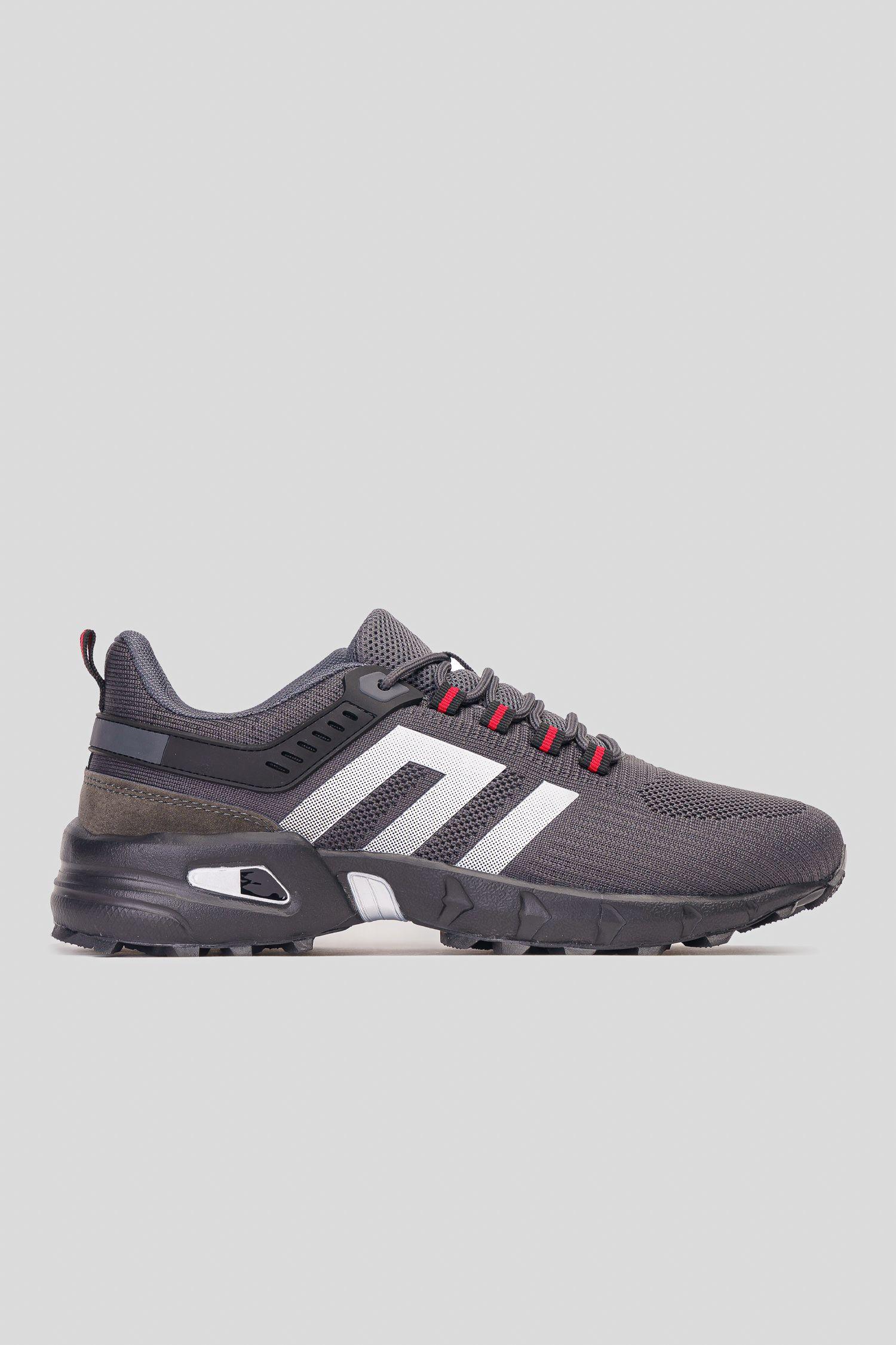 Zapatilla Hombre Gris Negro Burke Chinitown-0