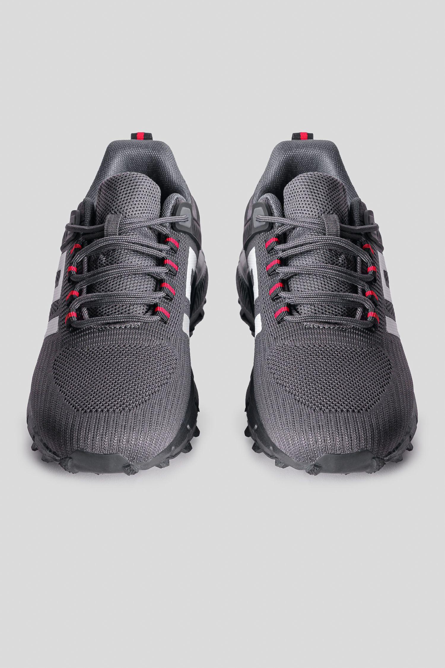 Zapatilla Hombre Gris Negro Burke Chinitown-2