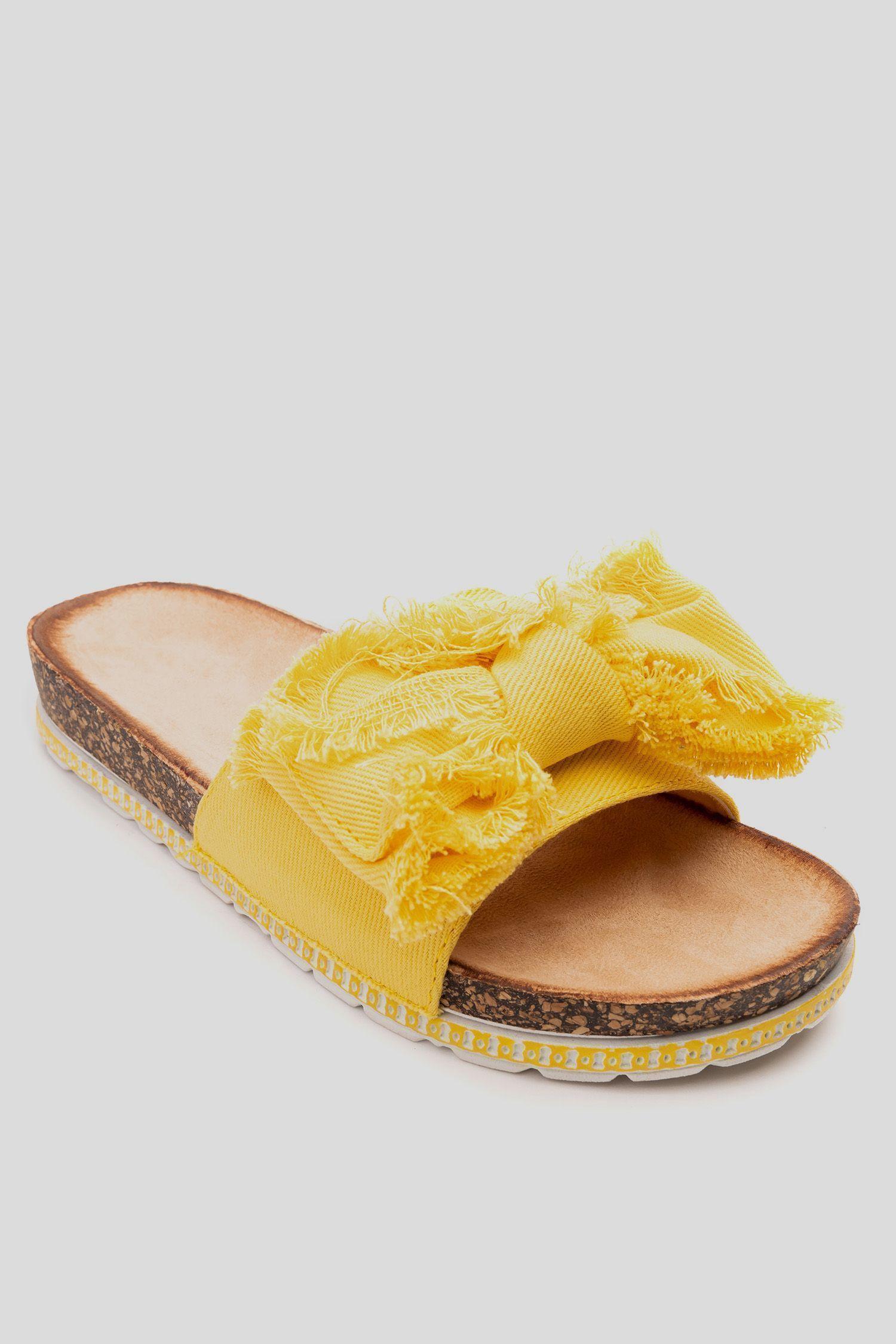 Sandalia Mujer Amarillo Lazo Chancleta-2