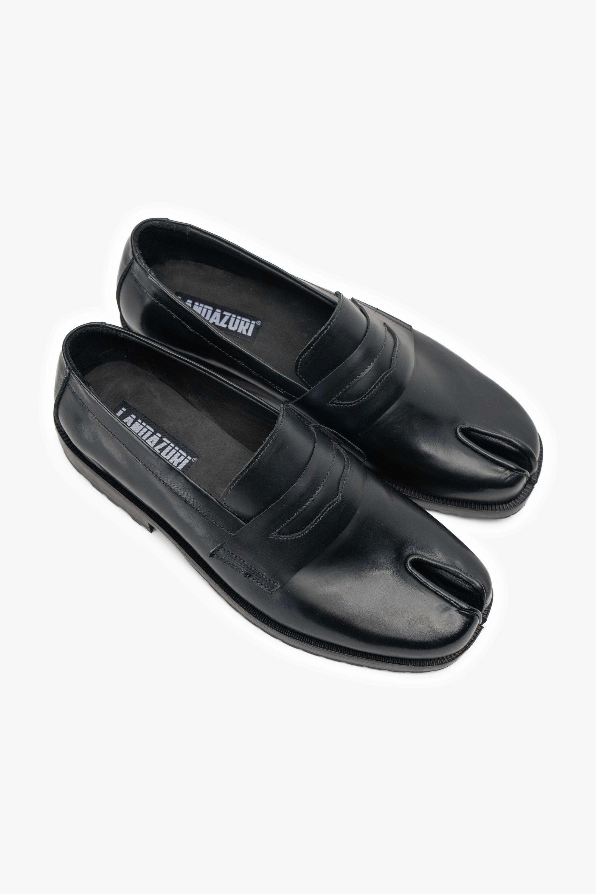 Zapato Cuero Tabi Negro Landazuri-4