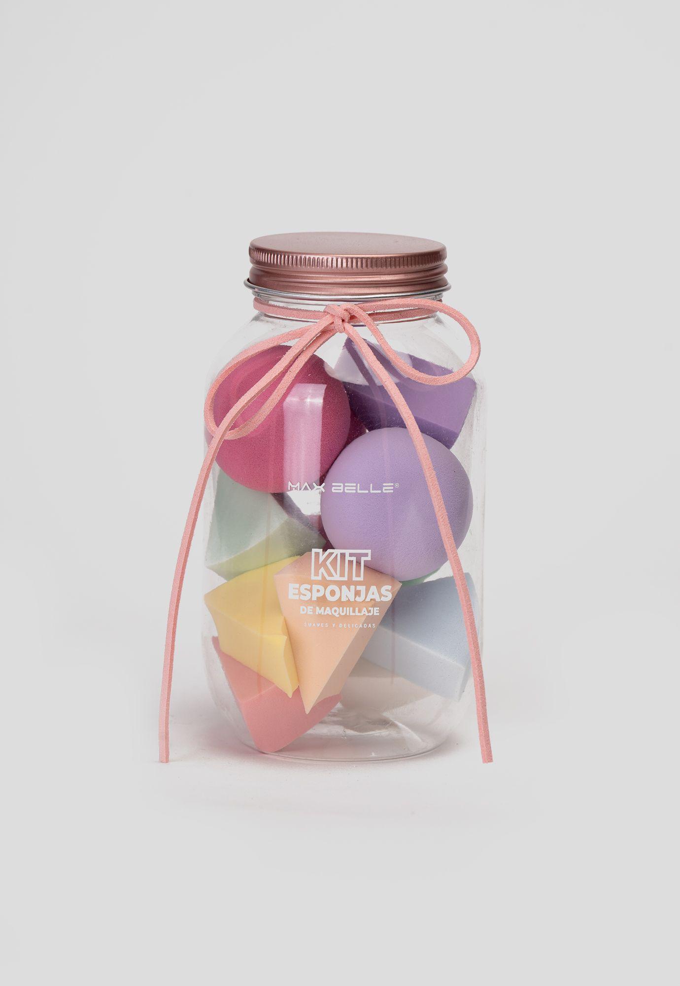 Set Esponjas Maquillaje Multicolor en Frasco Chinitown-0