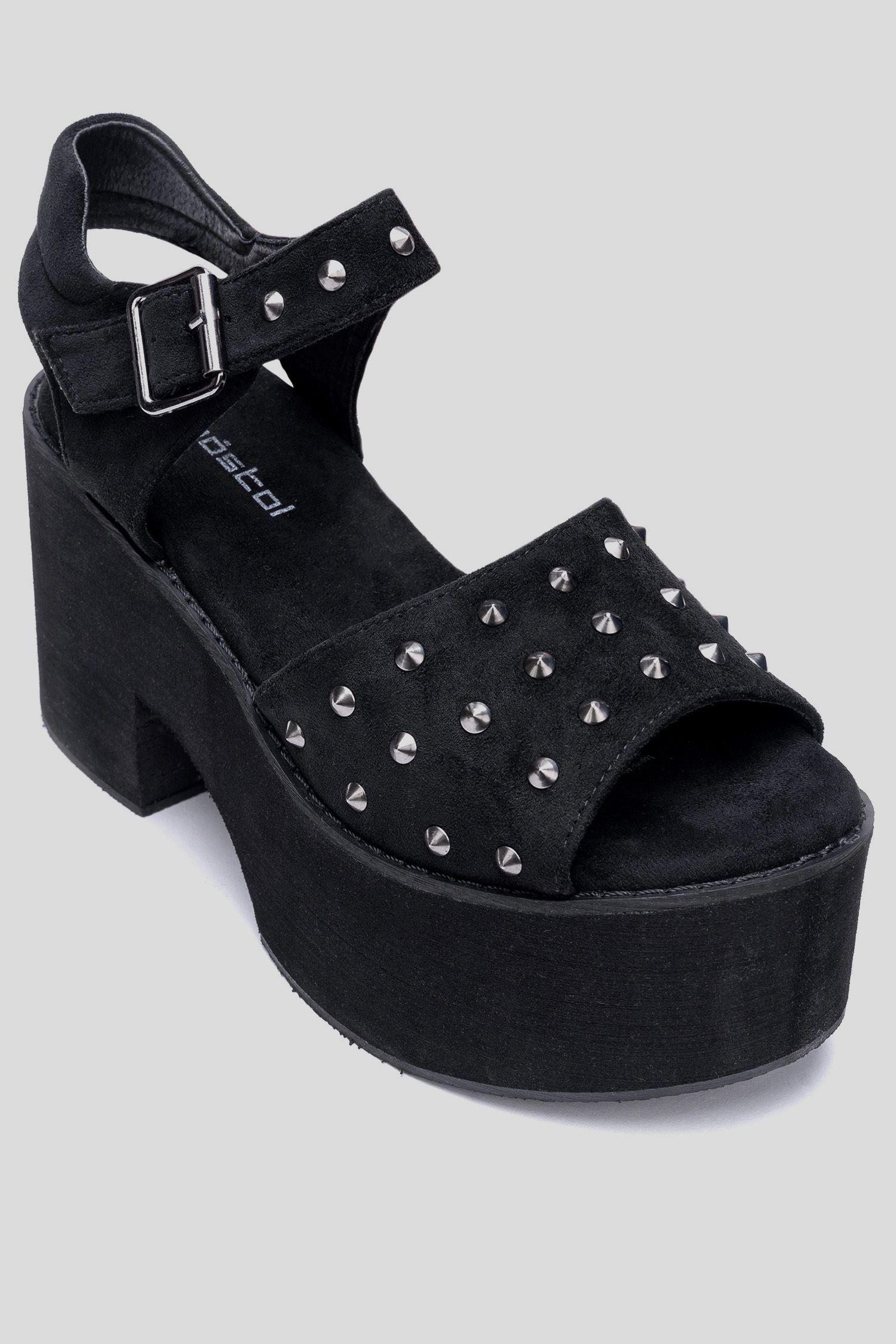 Sandalia Mujer Negro Thal Apóstol-2