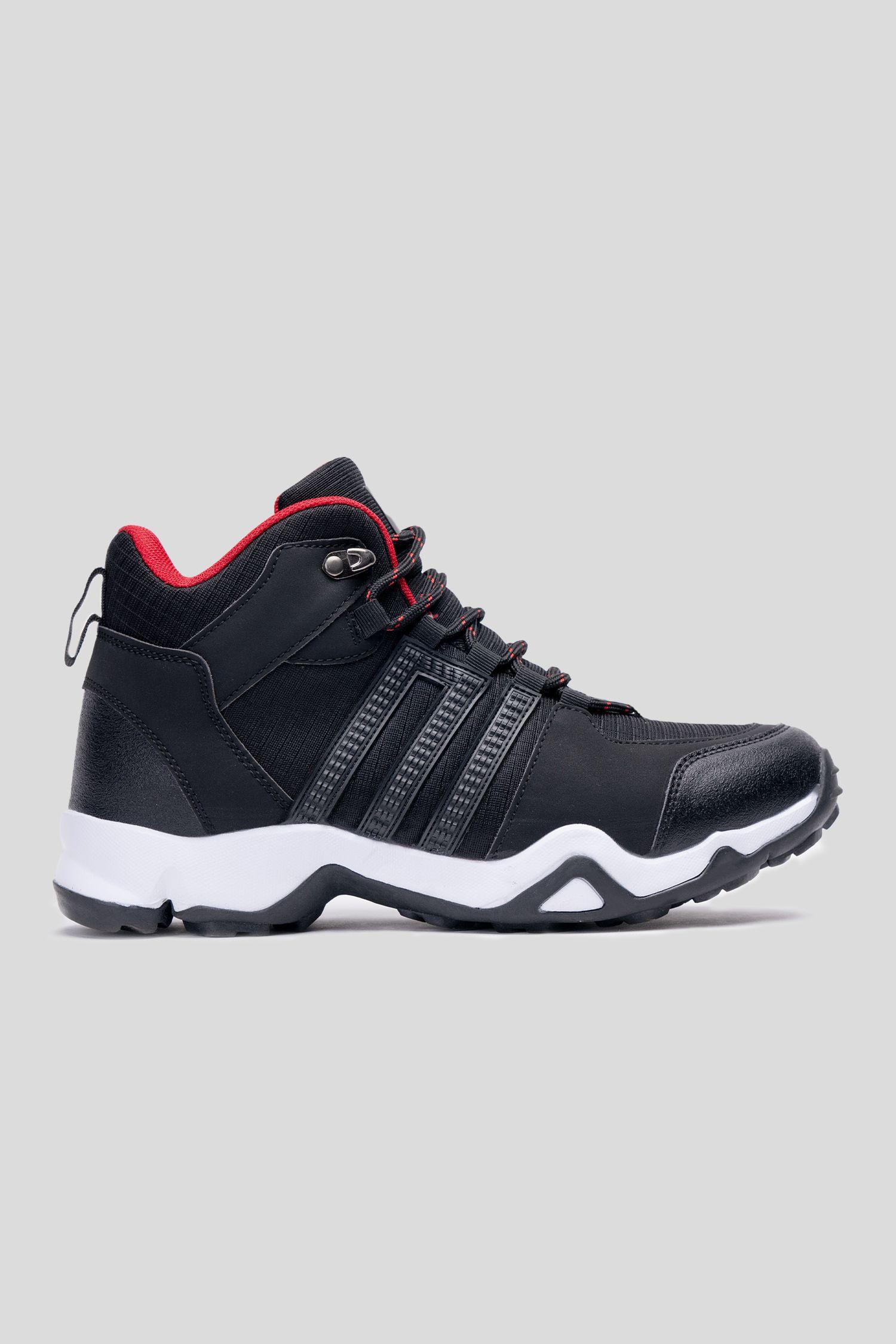 Zapatilla Negro Rojo Hombre Min Apóstol-0
