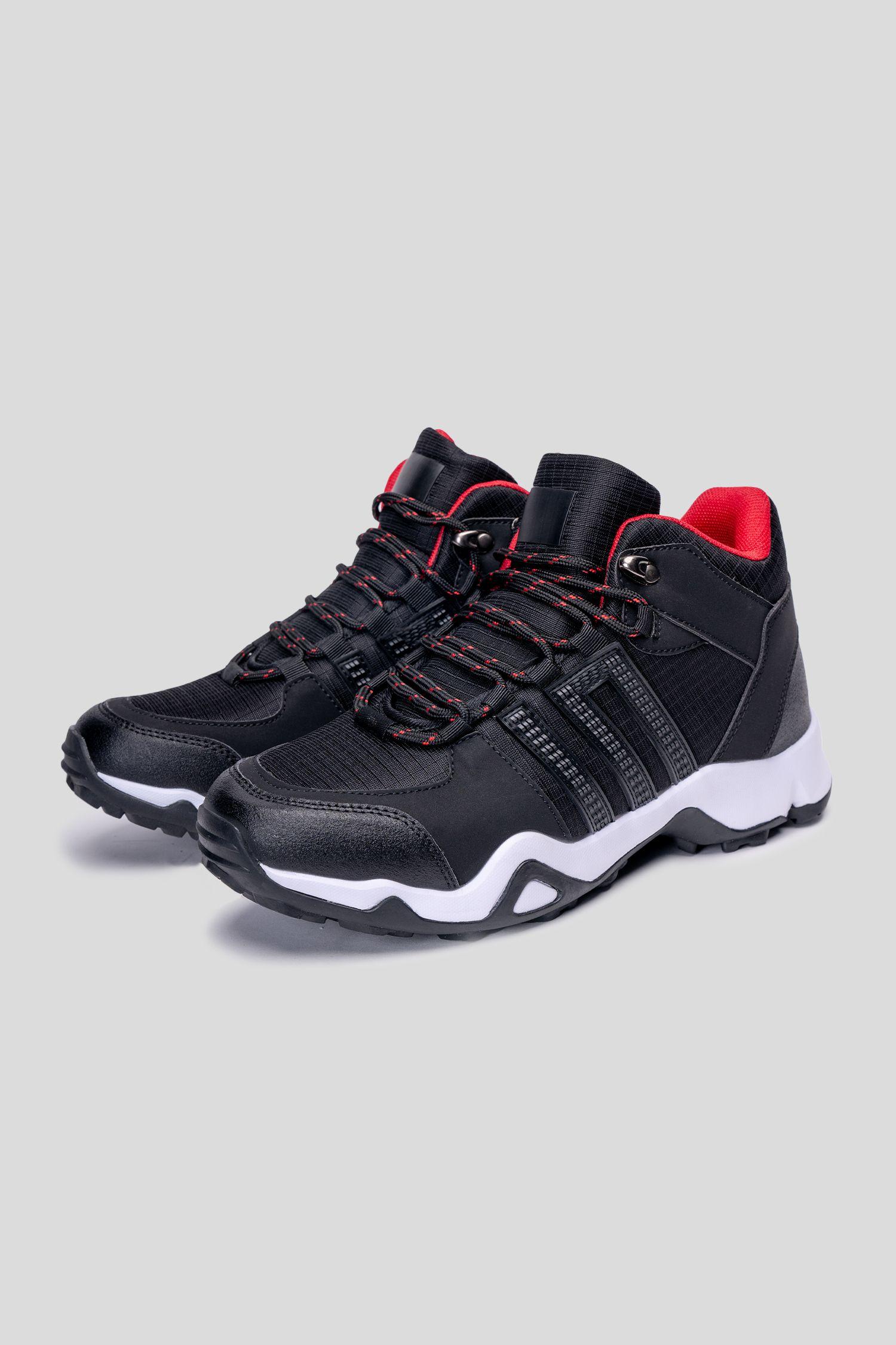 Zapatilla Negro Rojo Hombre Min Apóstol-1