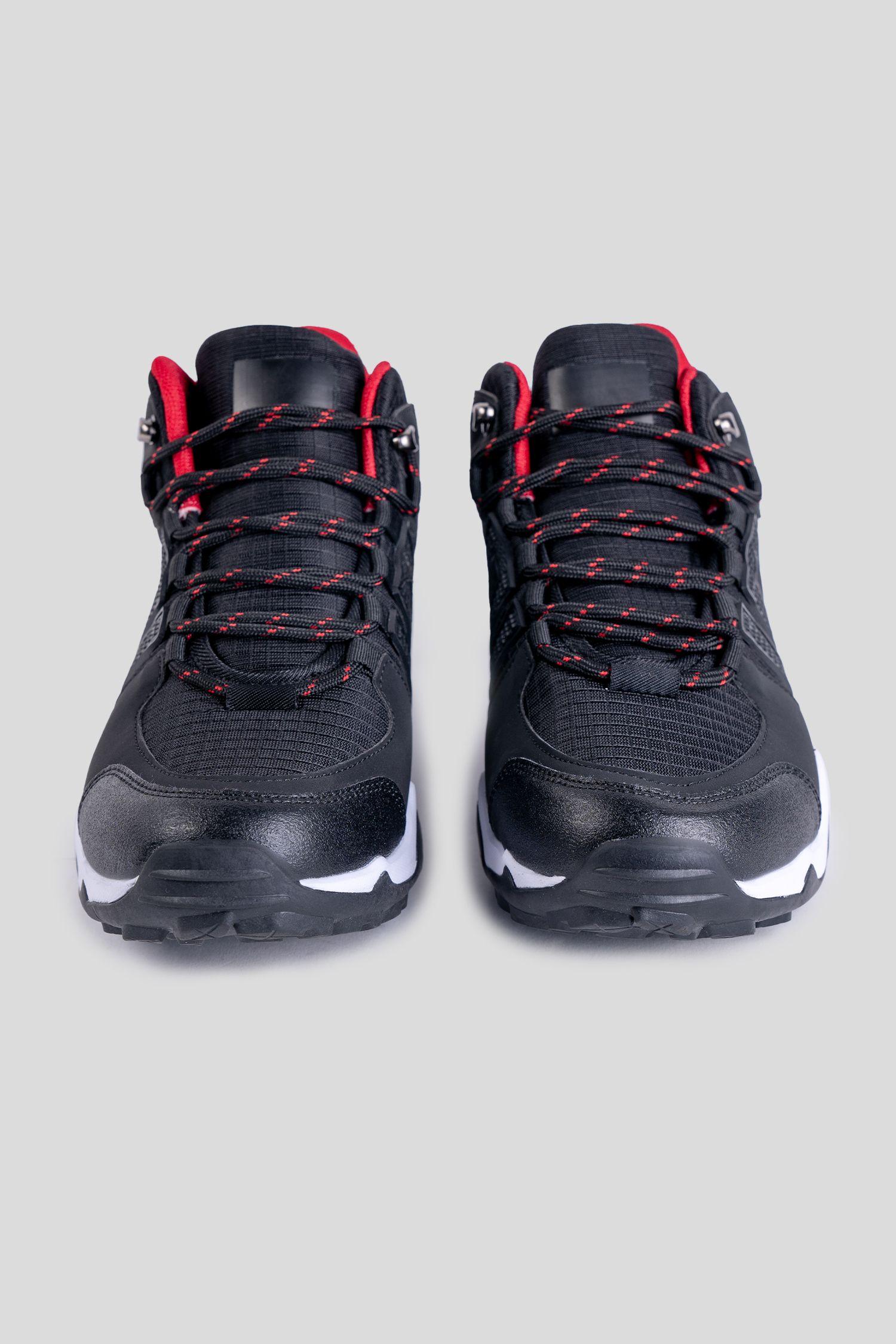Zapatilla Negro Rojo Hombre Min Apóstol-2