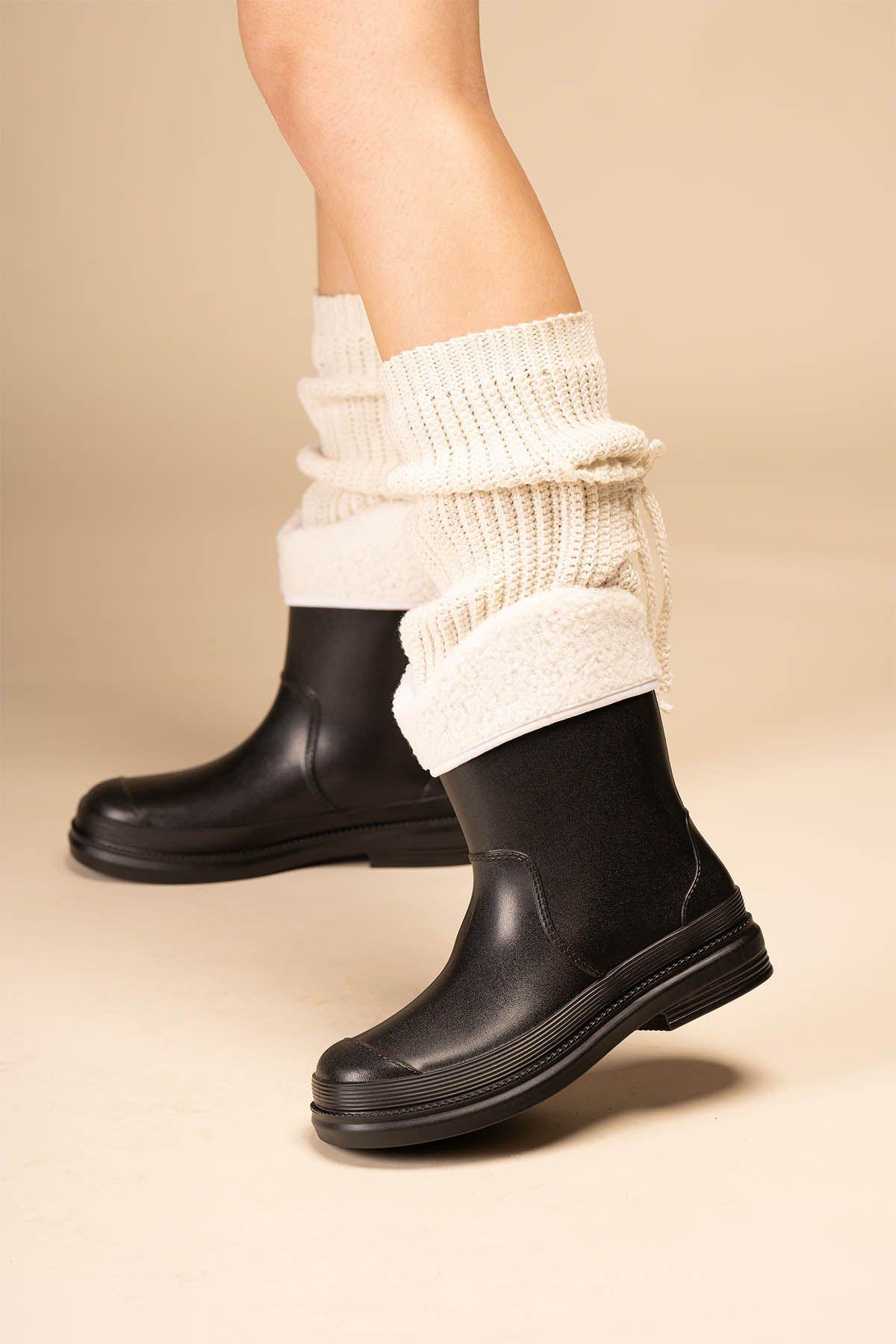 Bota de Agua Mujer Negro Nosisa Chinitown-4