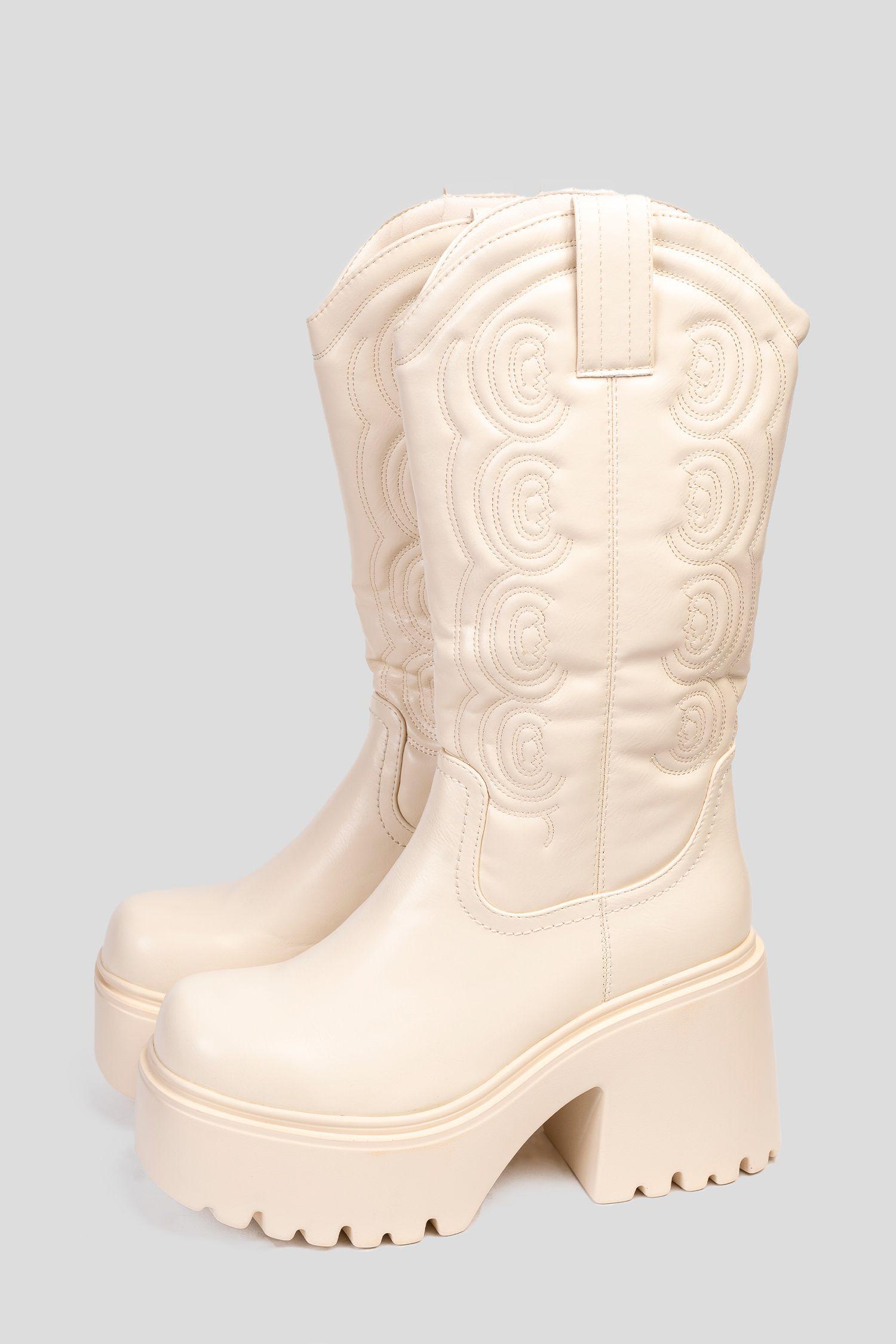 Bota Mujer Beige Florence Chinitown-2