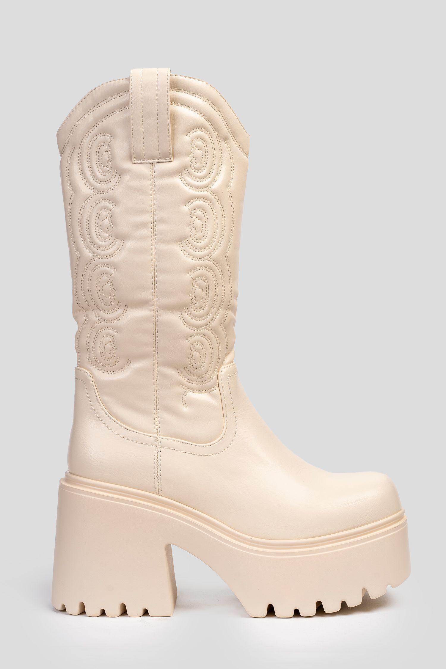 Bota Mujer Beige Florence Chinitown-0