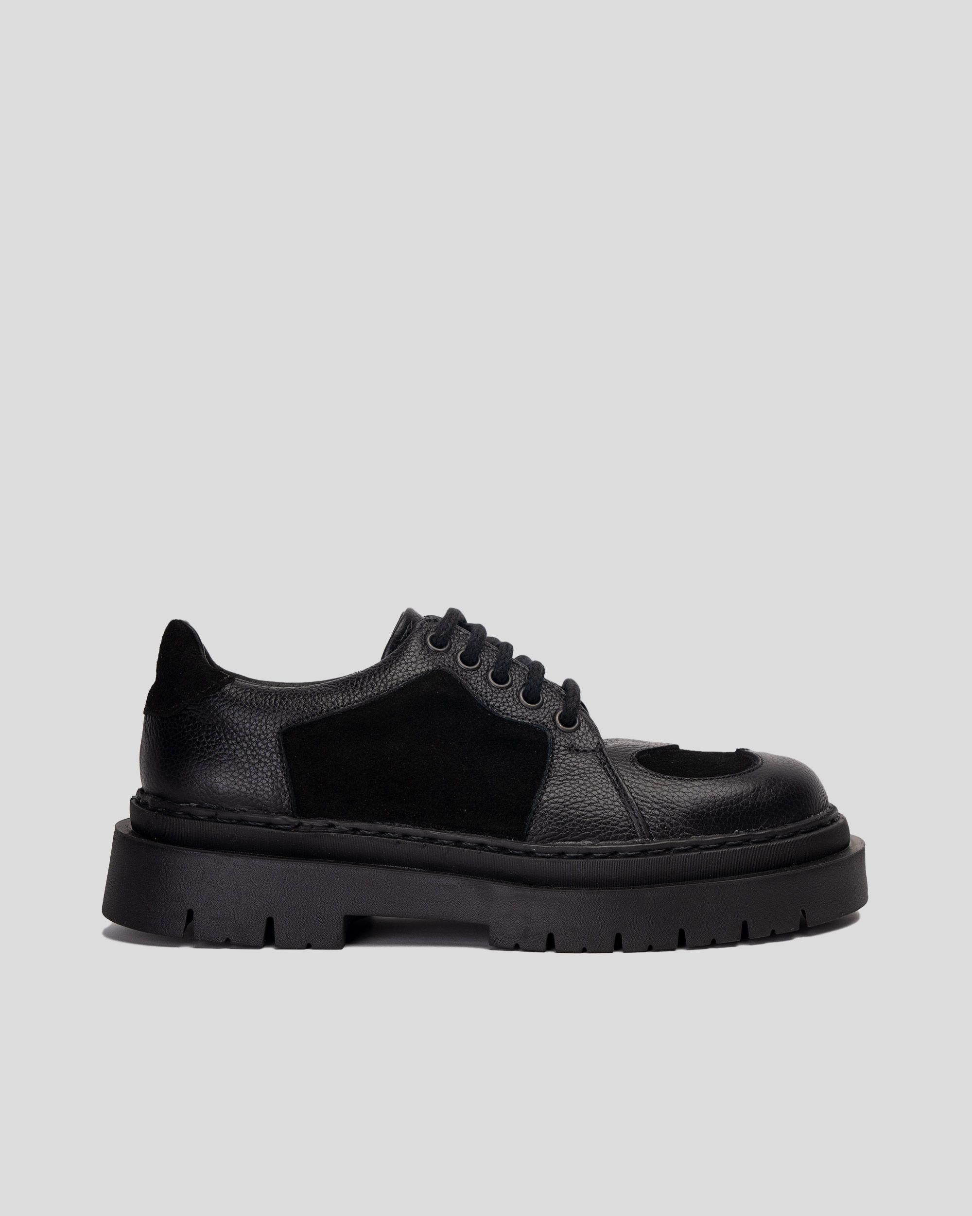 Zapato Cuero Kara Full Negro Landazuri-0