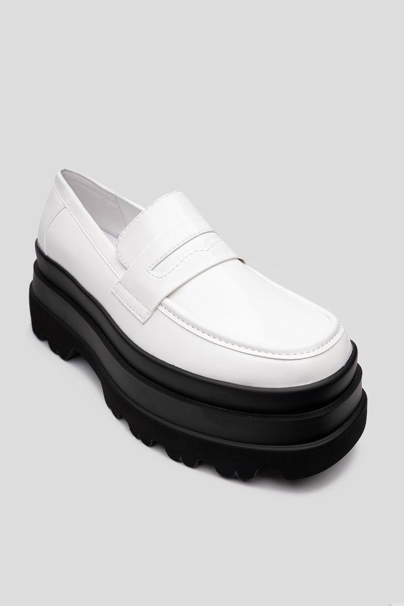 Mocasín Casual Mujer Blanco Phoebe Chinitown-3
