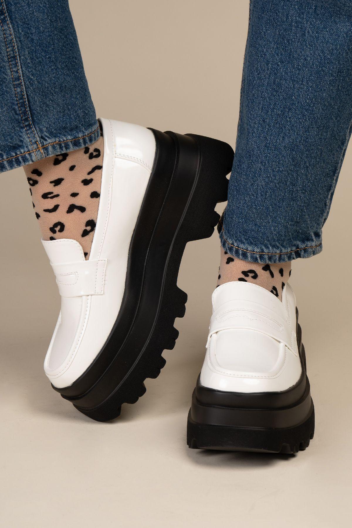 Mocasín Casual Mujer Blanco Phoebe Chinitown-4