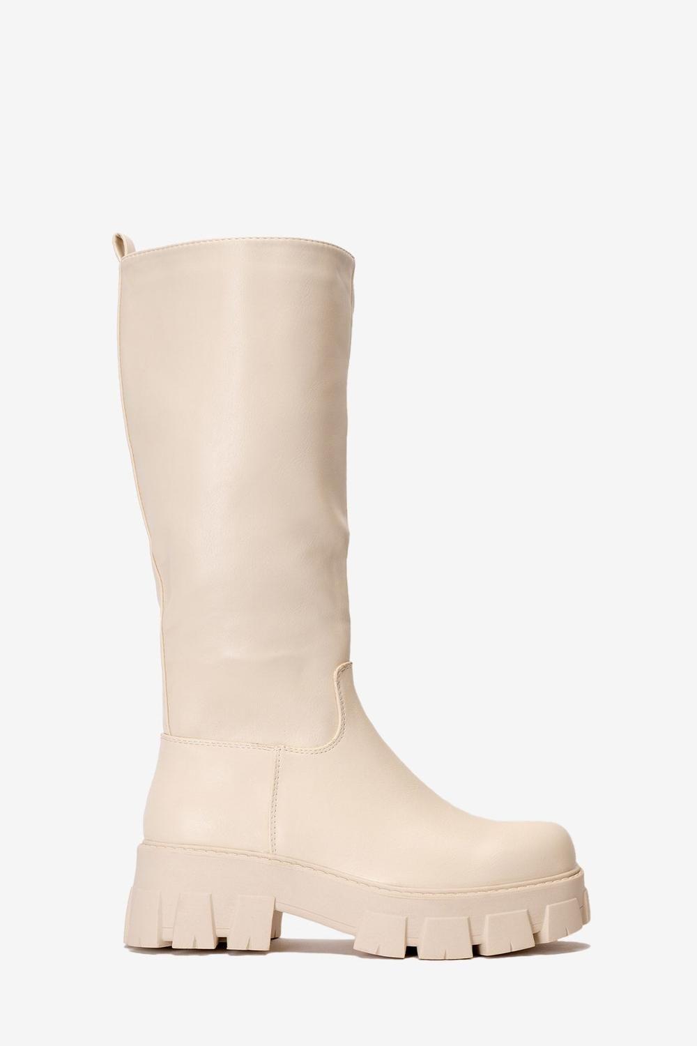 Bota Larga Mujer Blanco Siggy Chinitown-0